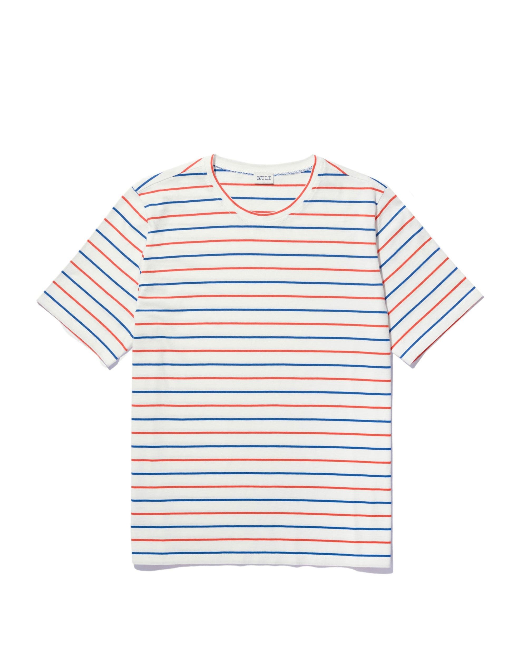 The Modern - White/Blue/Poppy Pinstripe Female Product Image