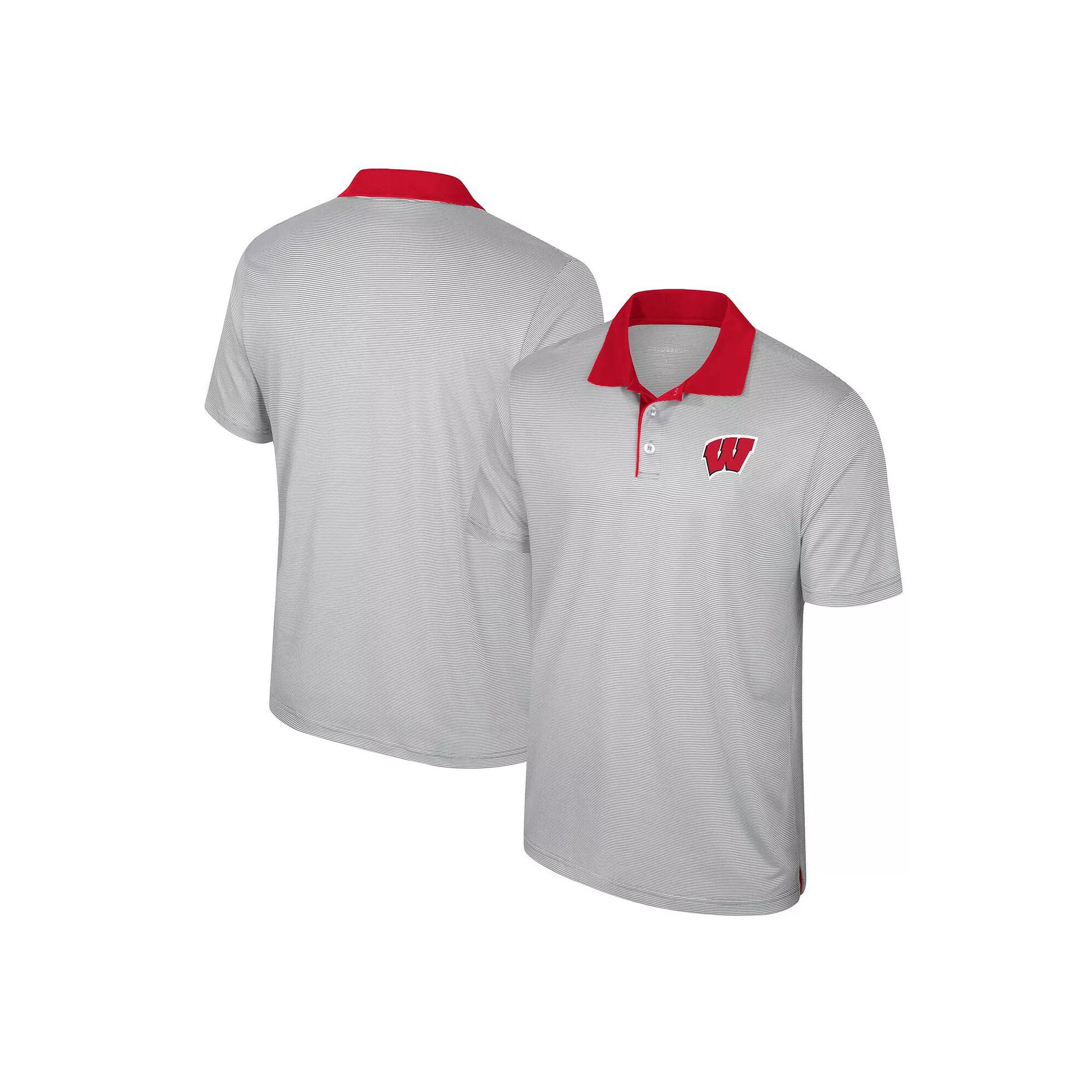 Men's Colosseum Gray UCLA Bruins Tuck Striped Polo, Size: XL, Grey Product Image