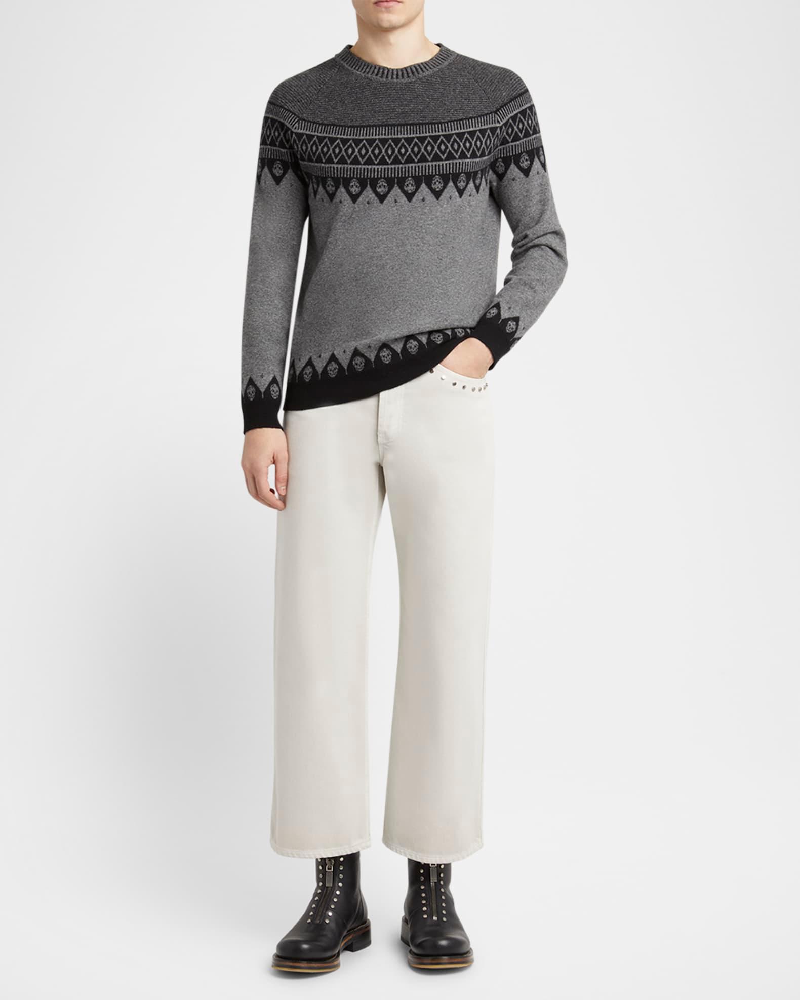 Men's Skull Fair Isle Sweater  Product Image