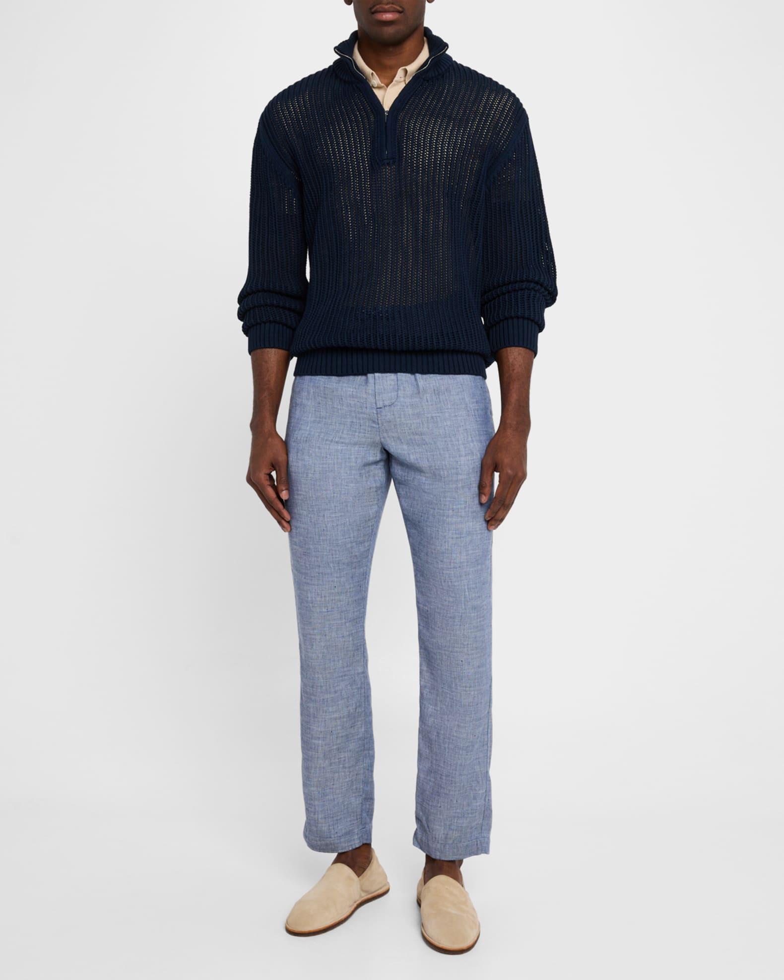 Men's Maximo Cotton Knit Quarter-Zip Sweater Product Image