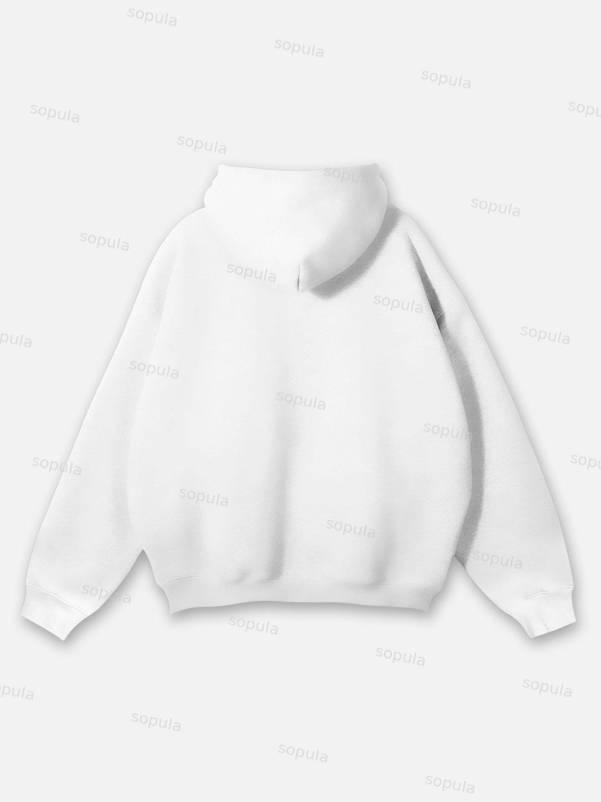 Sopula Greygods Gray Five Nine G59 Skull Graphics Pocketless Hoodie Product Image