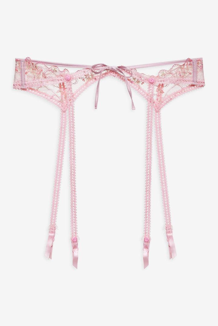 Dainty Daphne Garter Belt — Pink Product Image