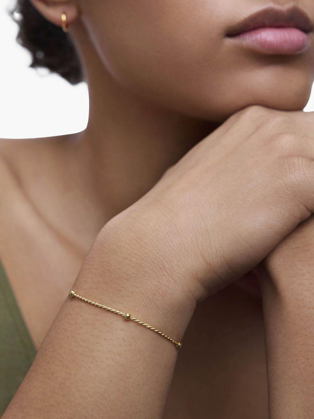 beaded rope-chain bracelet Product Image