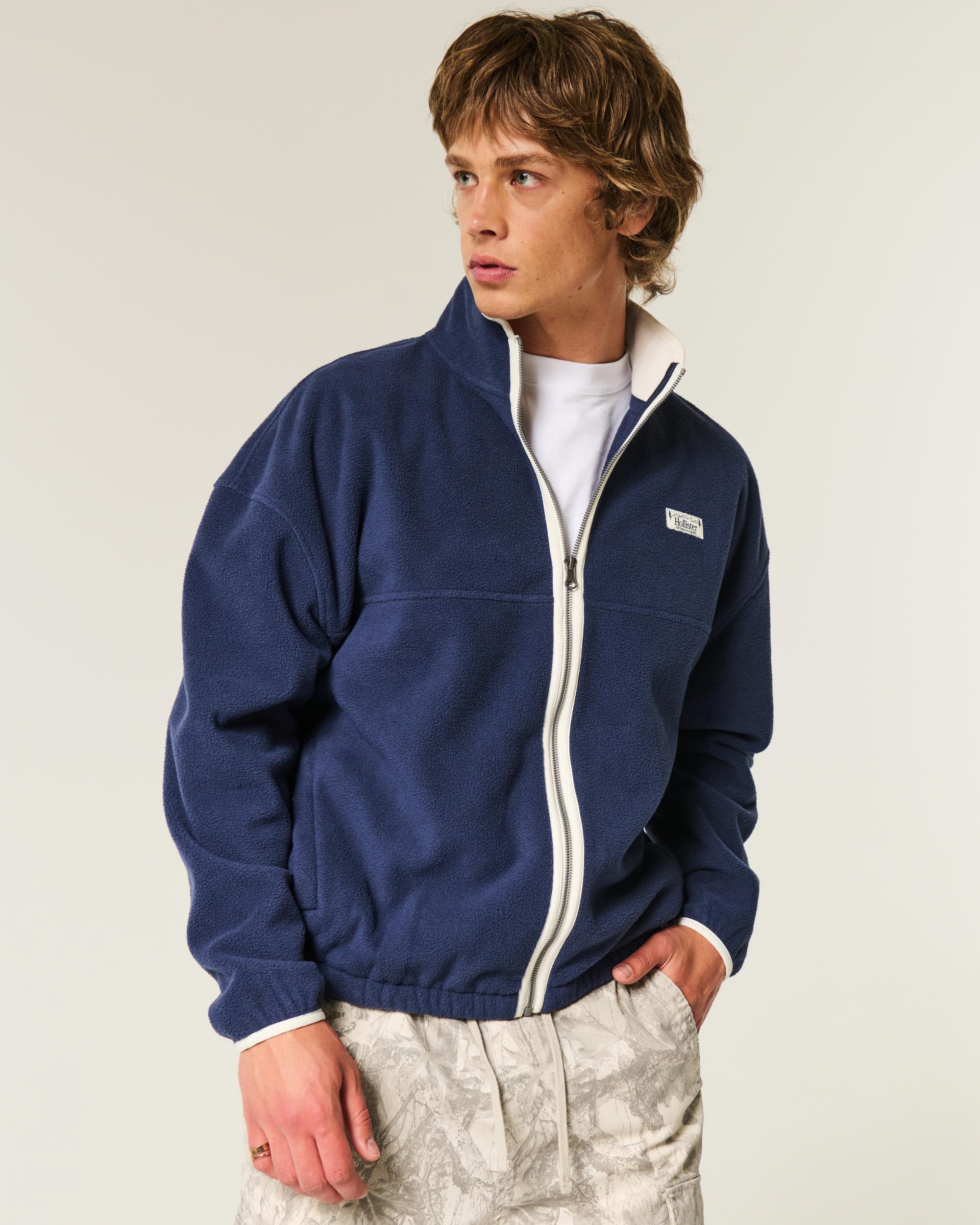 Thermal Fleece Plaid Half-Zip Sweatshirt Product Image
