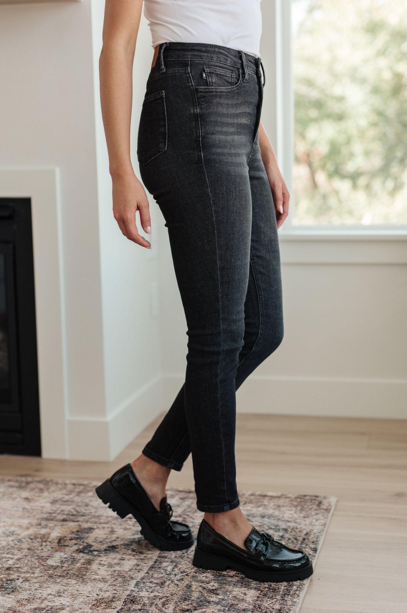 Corrine Mid Rise Control Top Vintage Straight Jeans Product Image