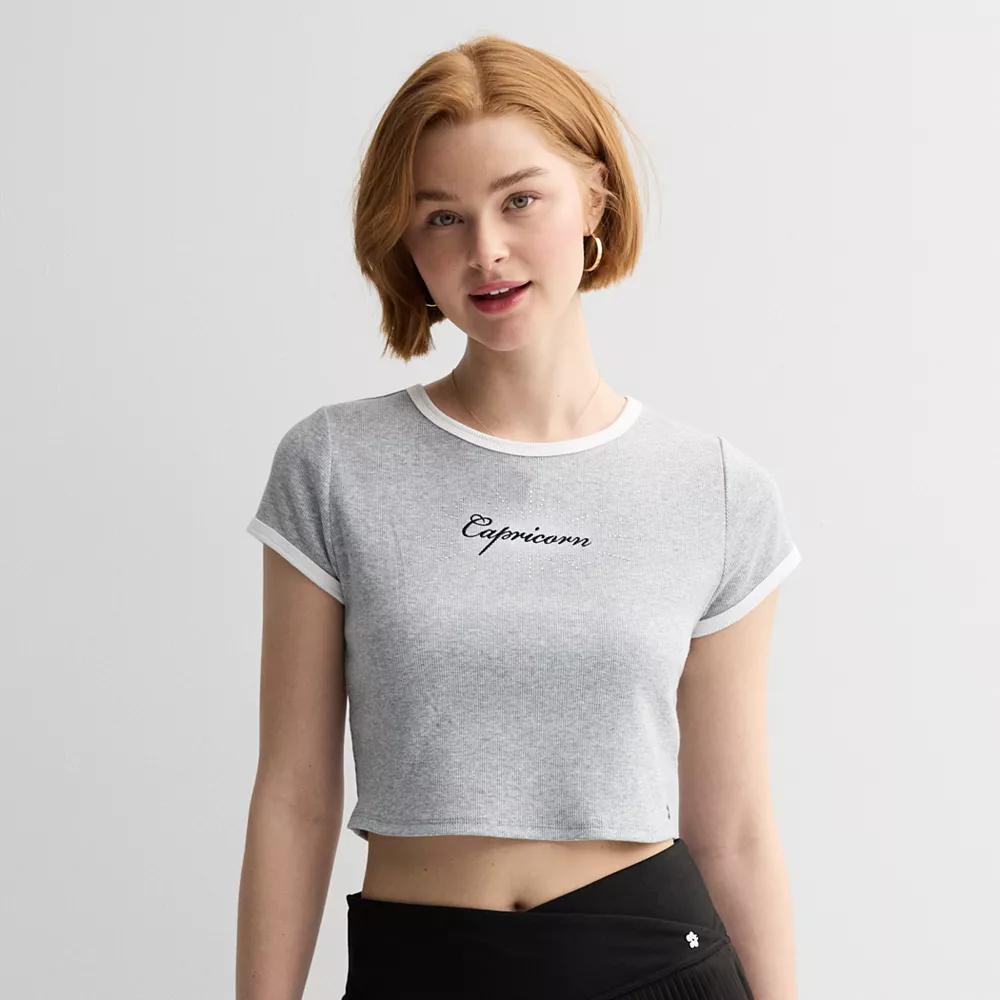 Women's Limited Too Zodiac Sign Baby Tee, Infant Girl's,  Product Image