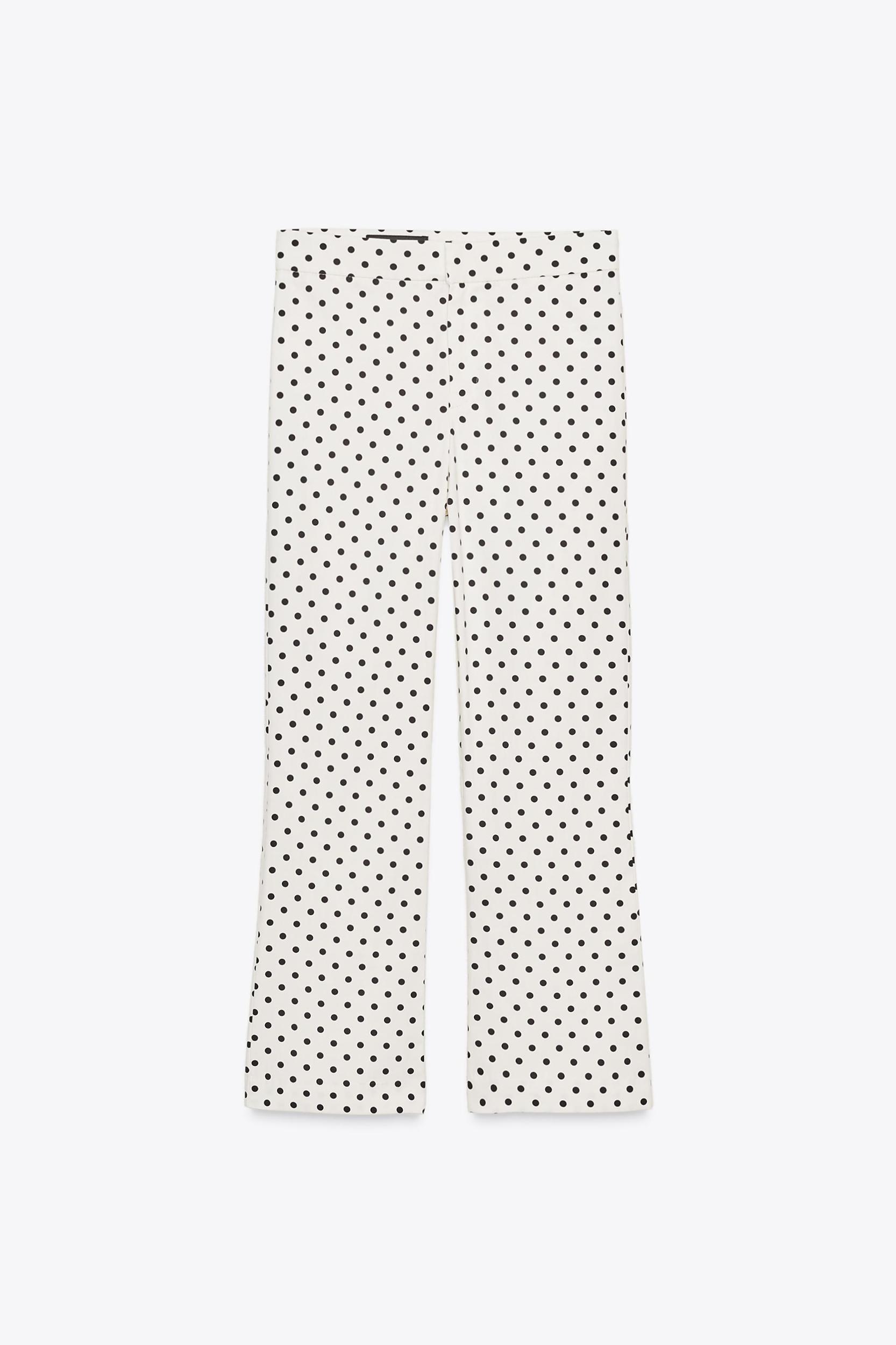 POLKA DOT MINI FLARE PANTS Product Image