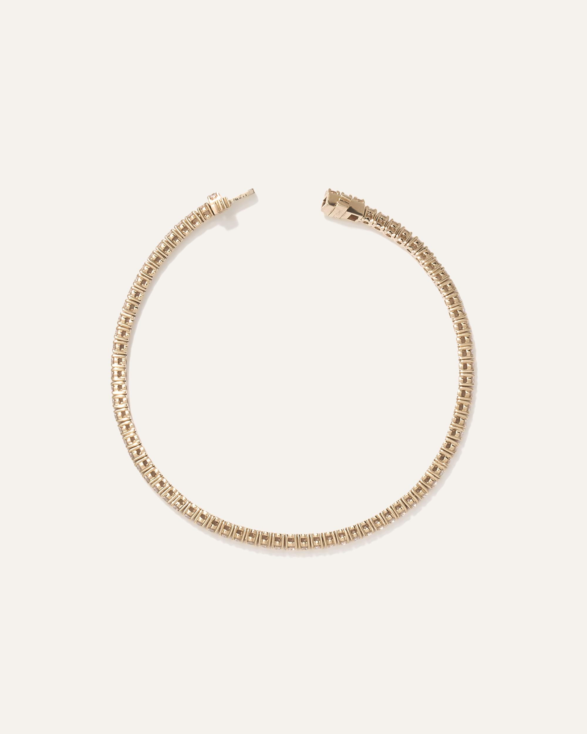 Quince | Women's 14K Gold Lab Grown Diamond Tennis Bracelet Product Image