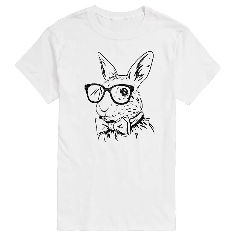 Men's Bunny Bow Tie Graphic Tee,  Product Image