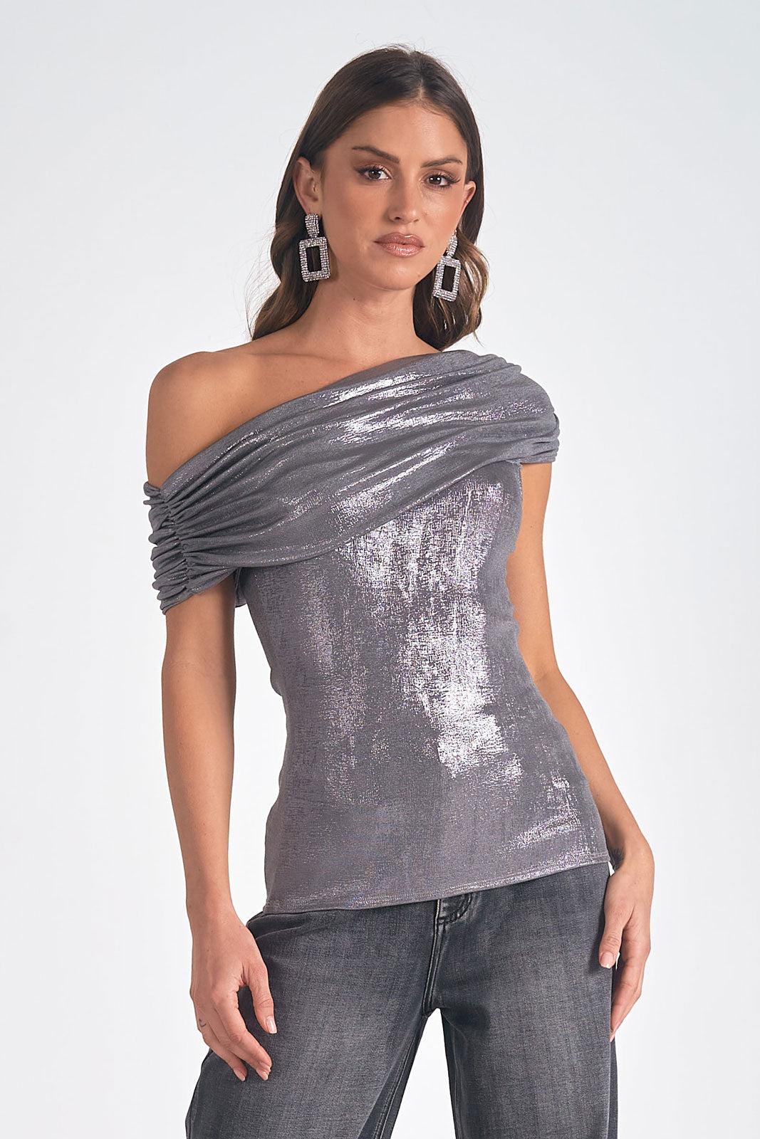 Shimmer Off Shoulder Top Product Image