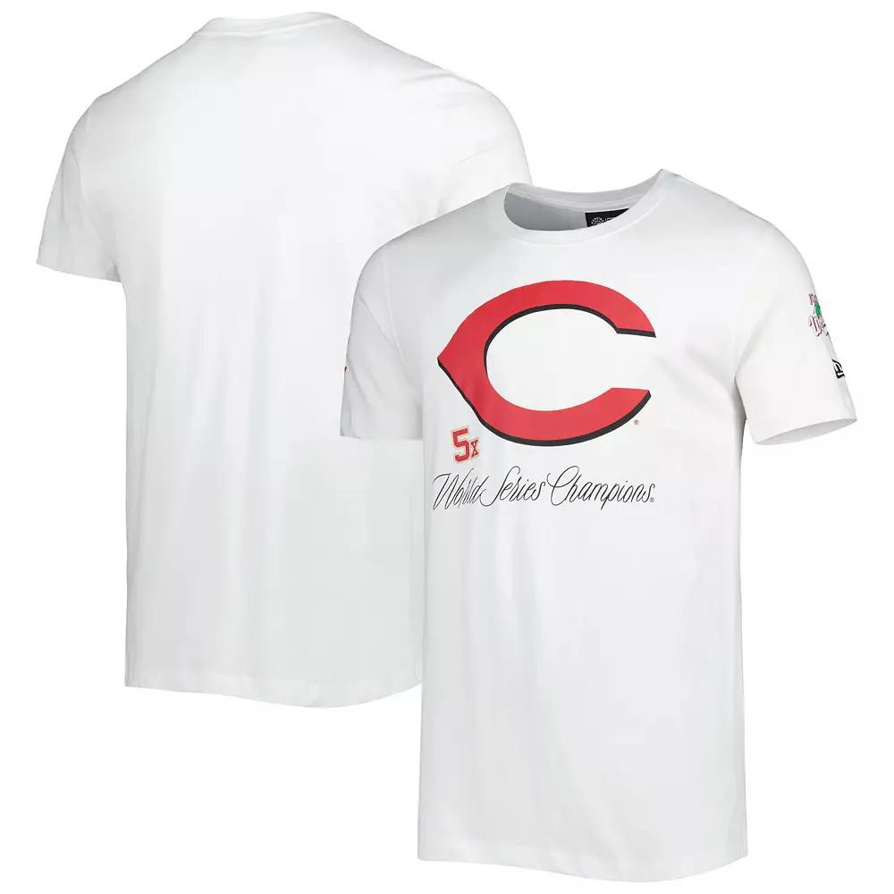 Men's New Era White Cincinnati Reds Historical Championship T-Shirt,  Product Image
