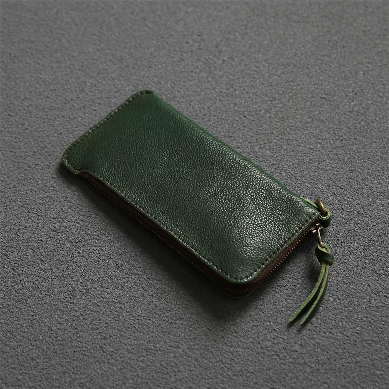 Genuine Leather Long Wallet Product Image