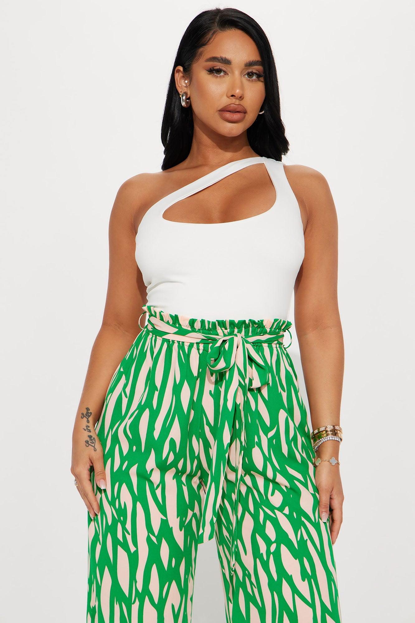 In The Tropics Jumpsuit - Green/combo Product Image