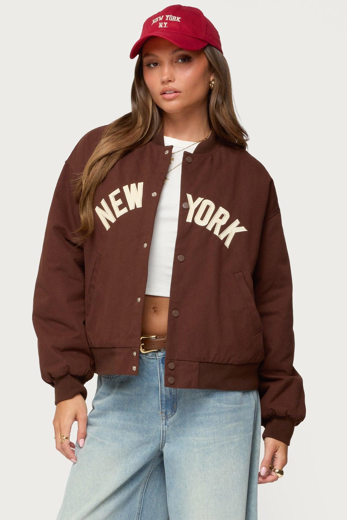 Big Apple Oversized Bomber Jacket Product Image