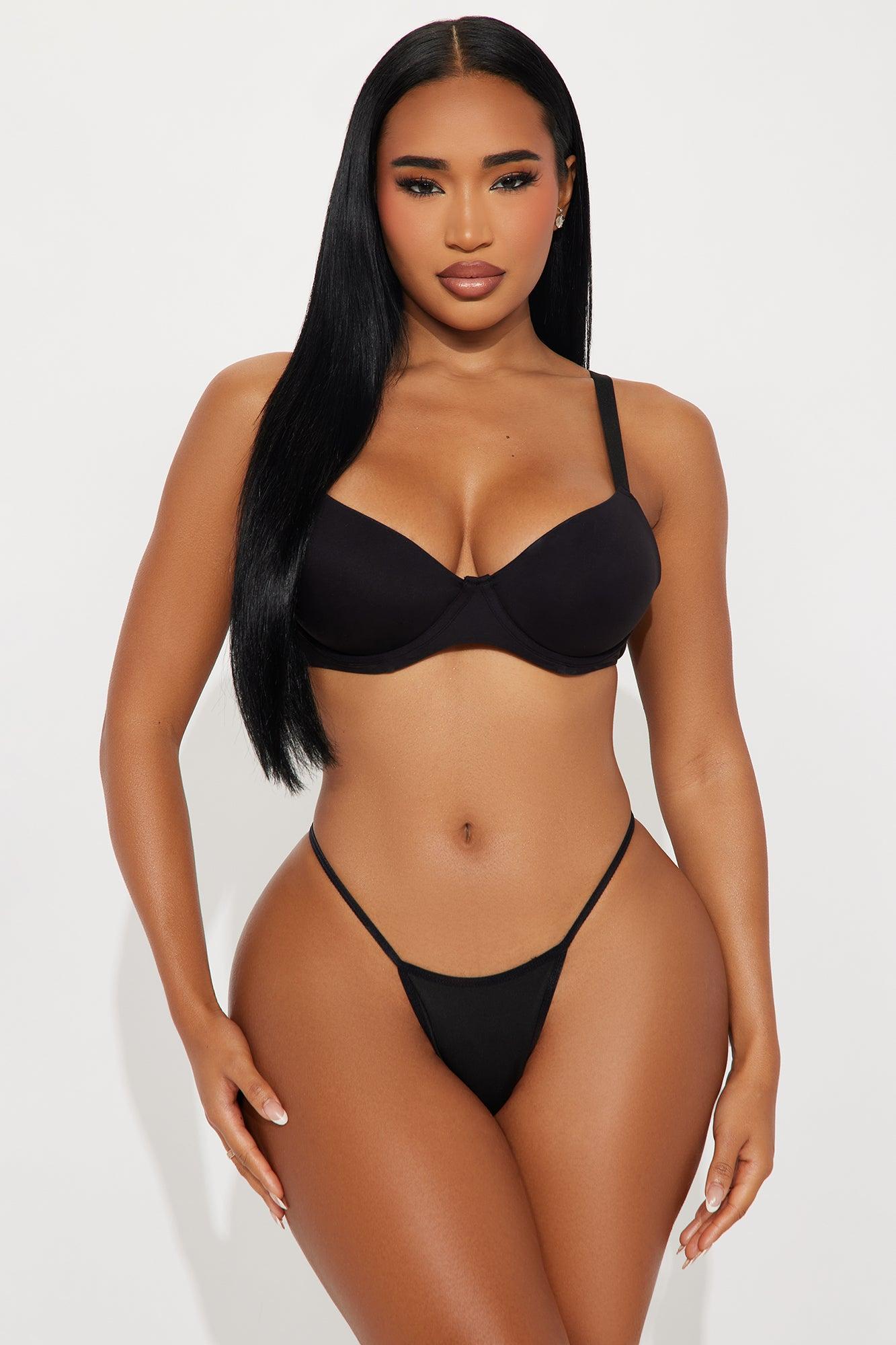 Ethereal Thoughts Gem G String - Black Product Image