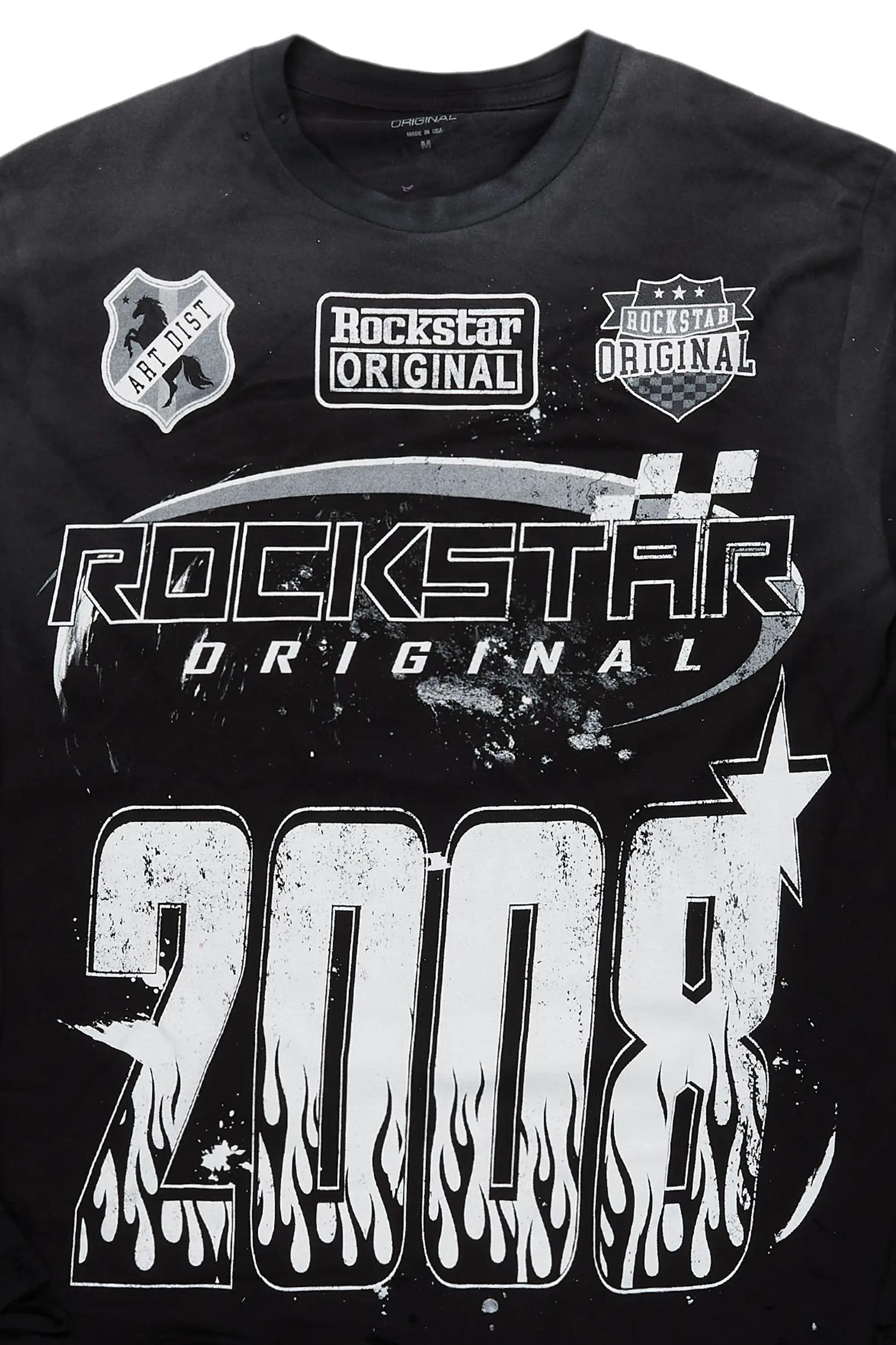 Esha Black Long Sleeve Graphic T-Shirt Female Product Image