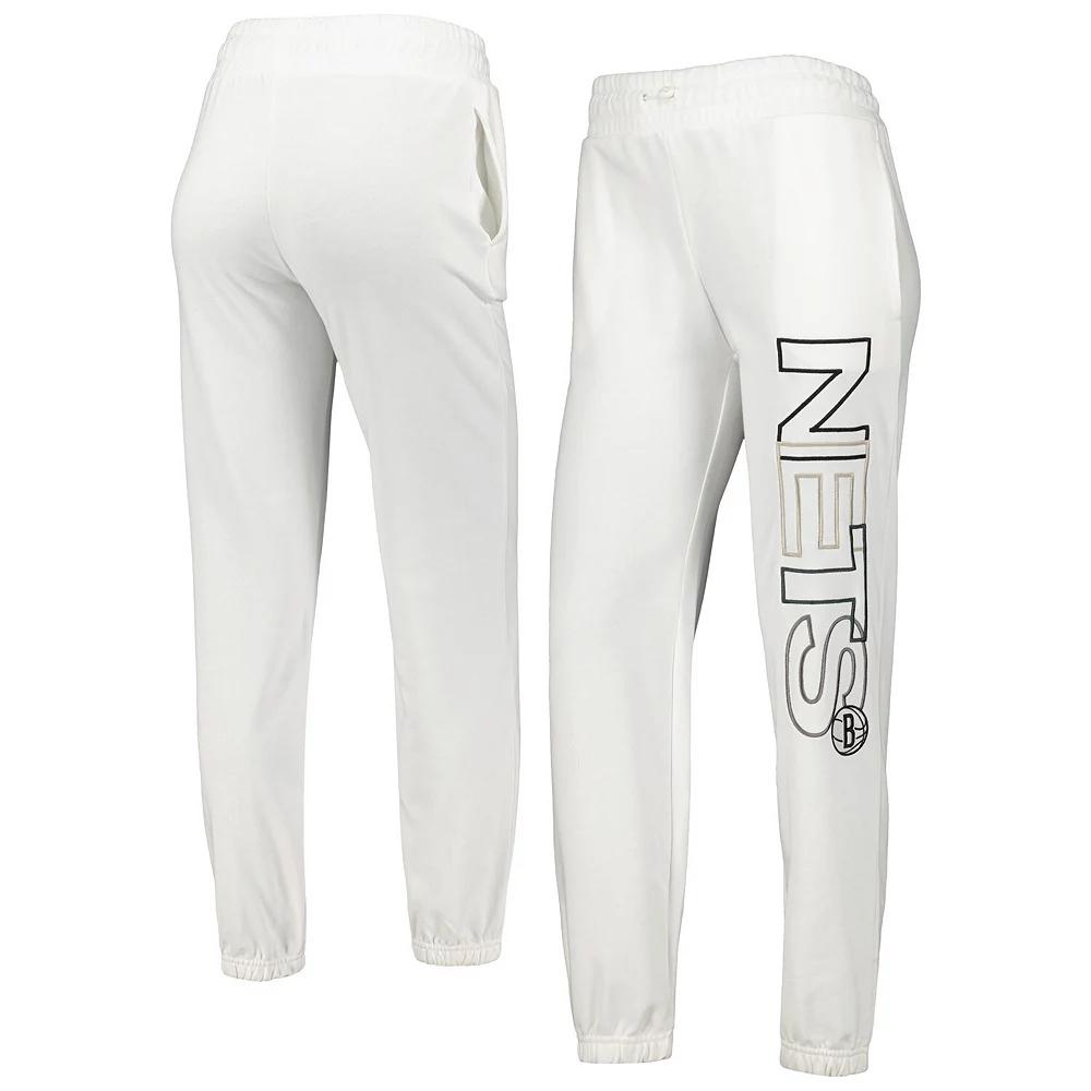 Women's Concepts Sport White Brooklyn Nets Sunray Pants,  Product Image