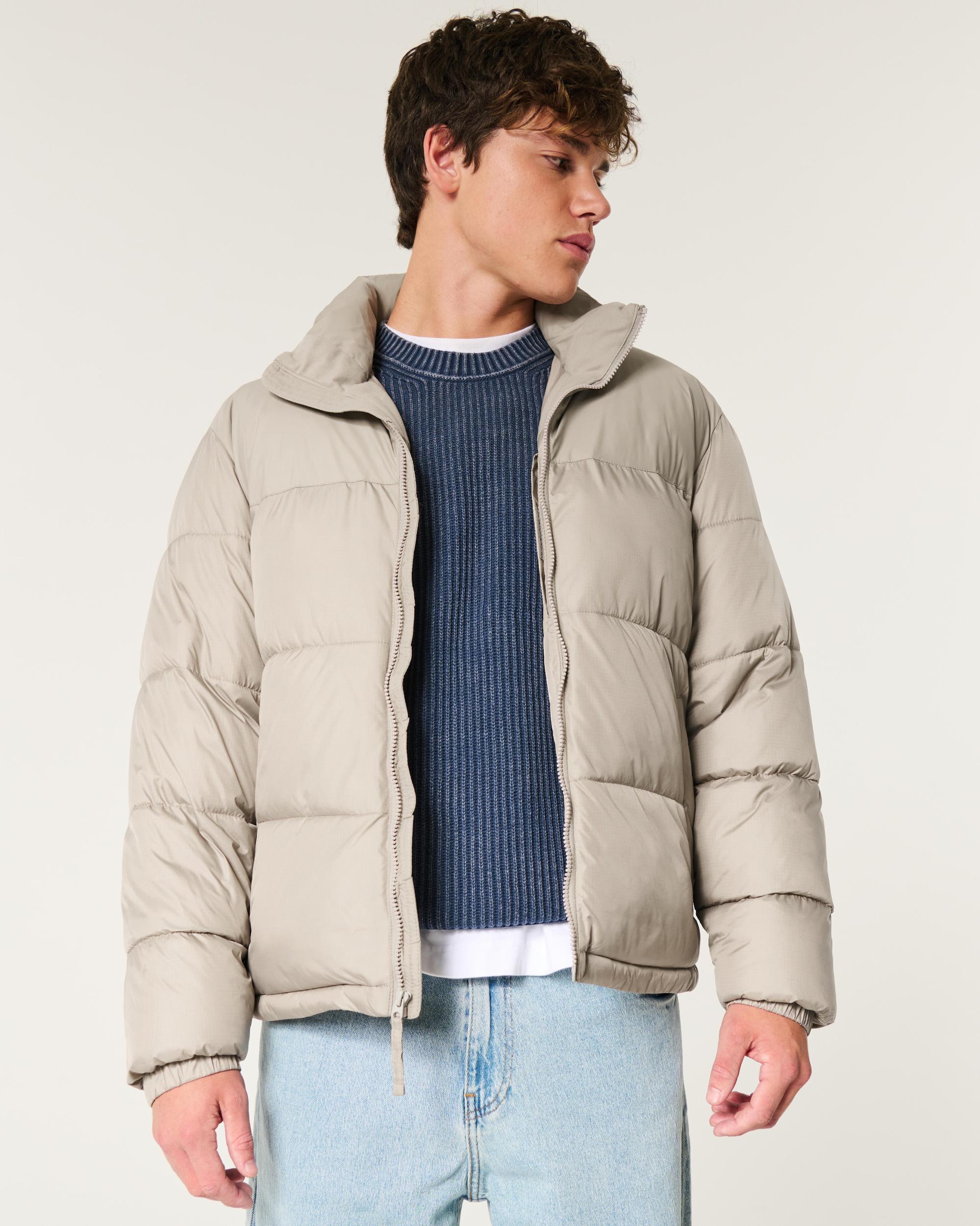 Boxy Mock-Neck Puffer Jacket Product Image
