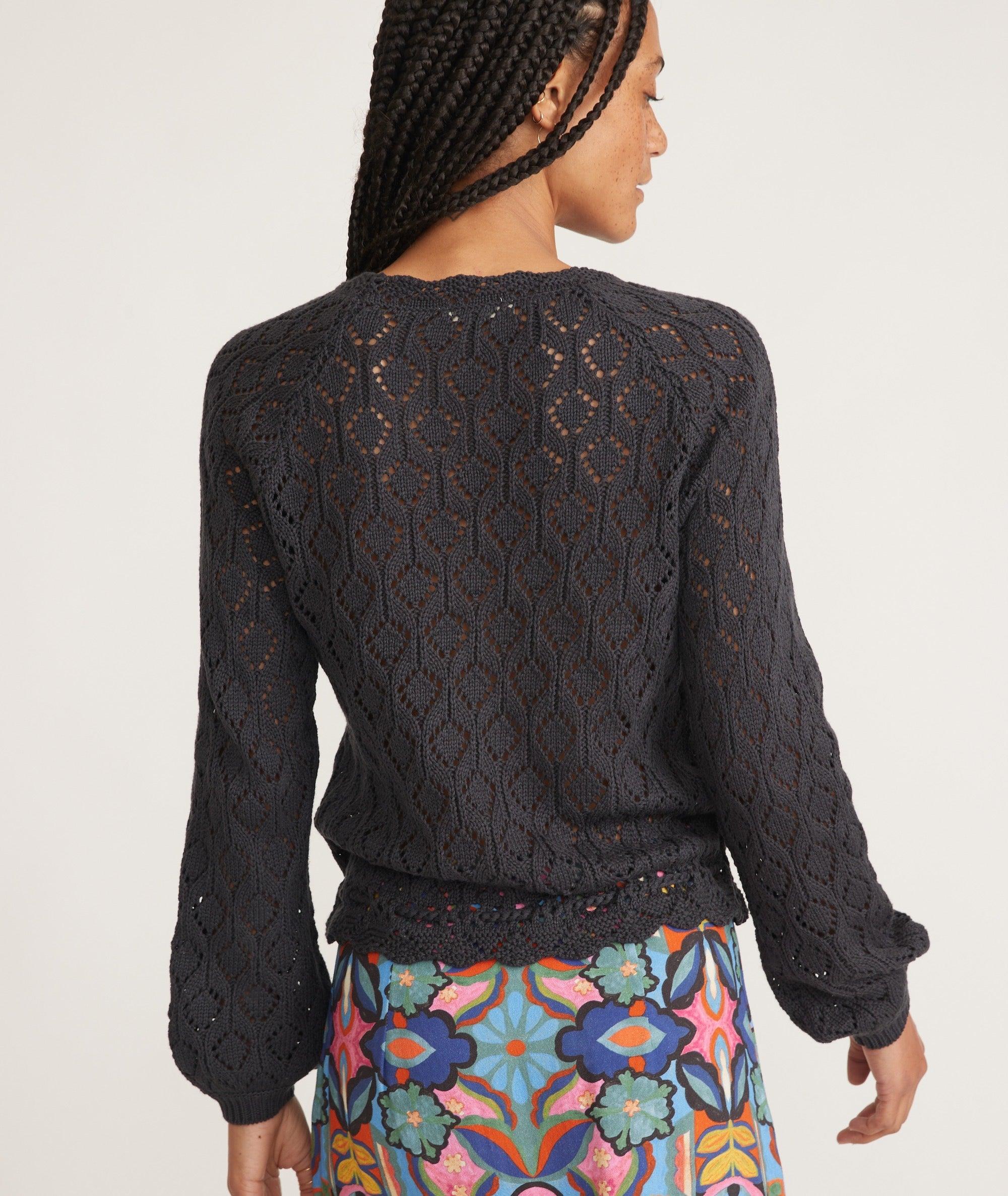 Manzanita Crochet Fringe Sweater Product Image