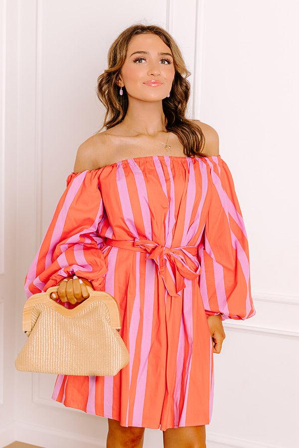 Sweet Spin Stripe Mini Dress Product Image