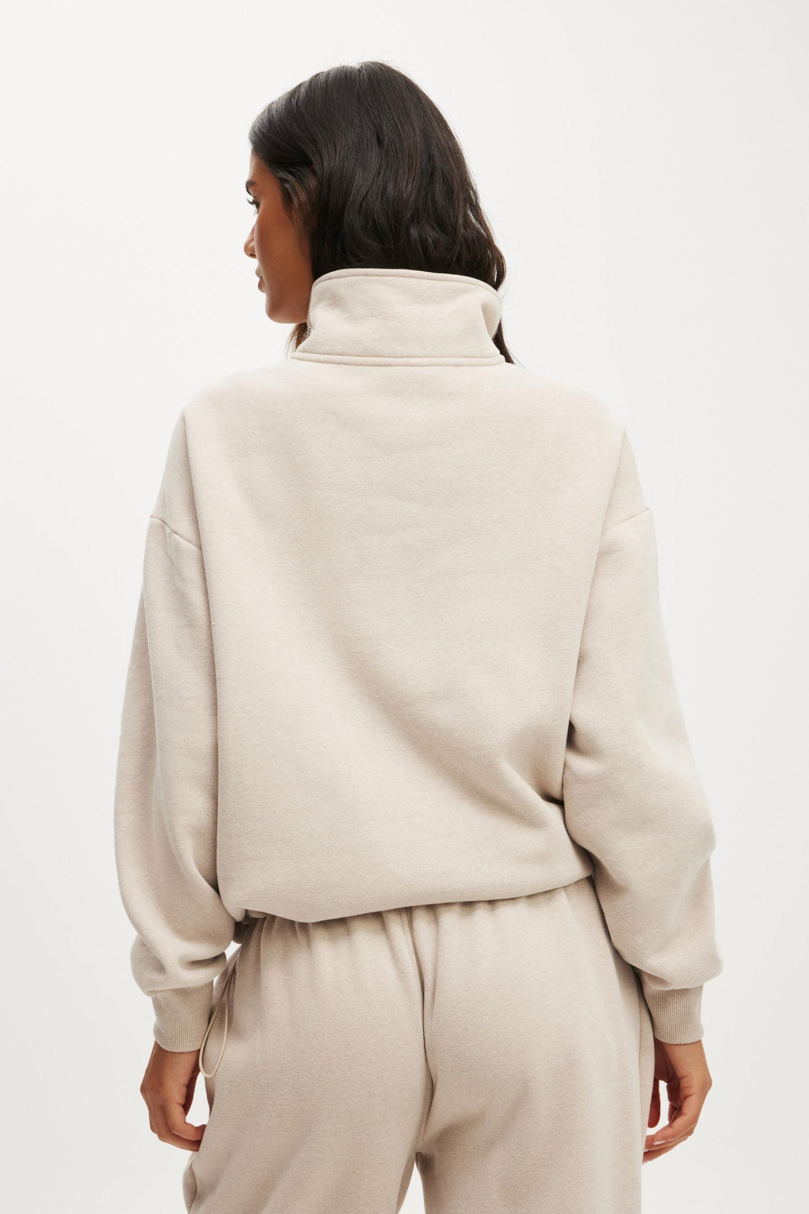 Plush Half Zip Sweatshirt Product Image