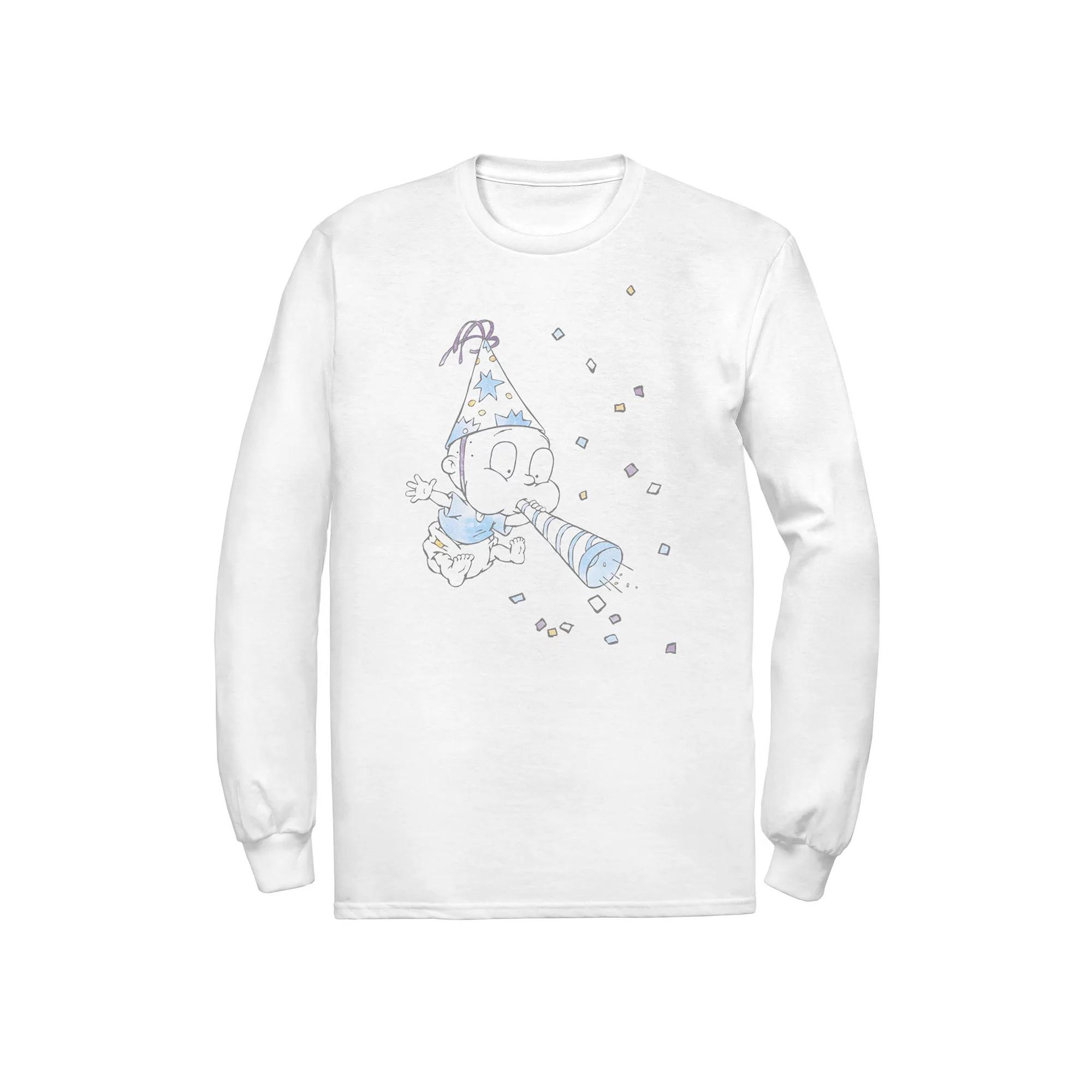 Men's Rugrats Tommy Birthday Watercolor Long Sleeve Tee,  Product Image
