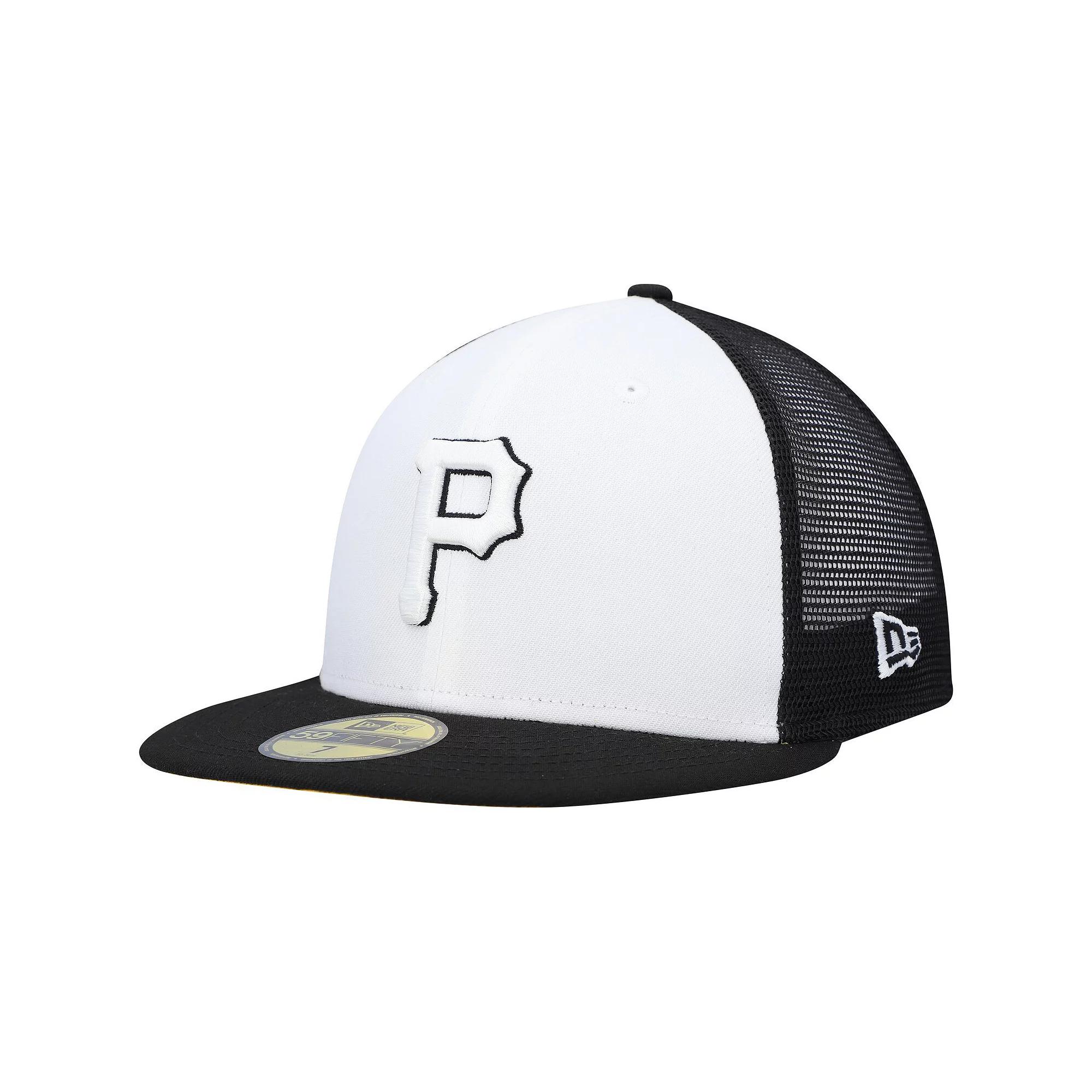 Men's New Era White/Black Pittsburgh Pirates 2023 On-Field Batting Practice 59FIFTY Fitted Hat,  Product Image