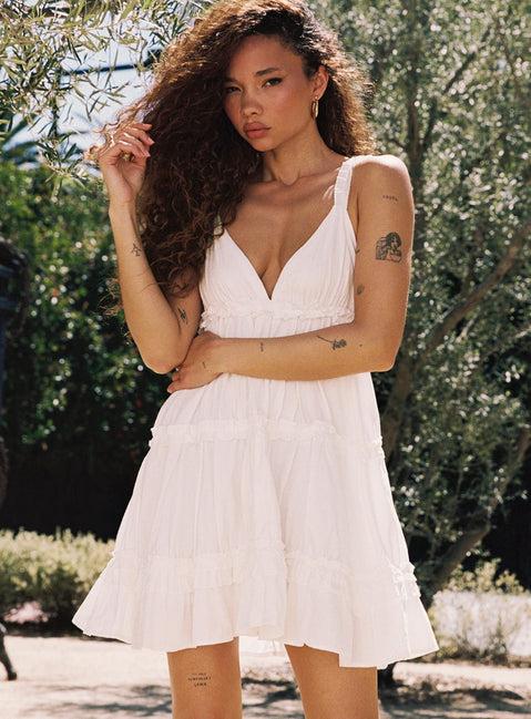 Romeo Mini Dress White Product Image