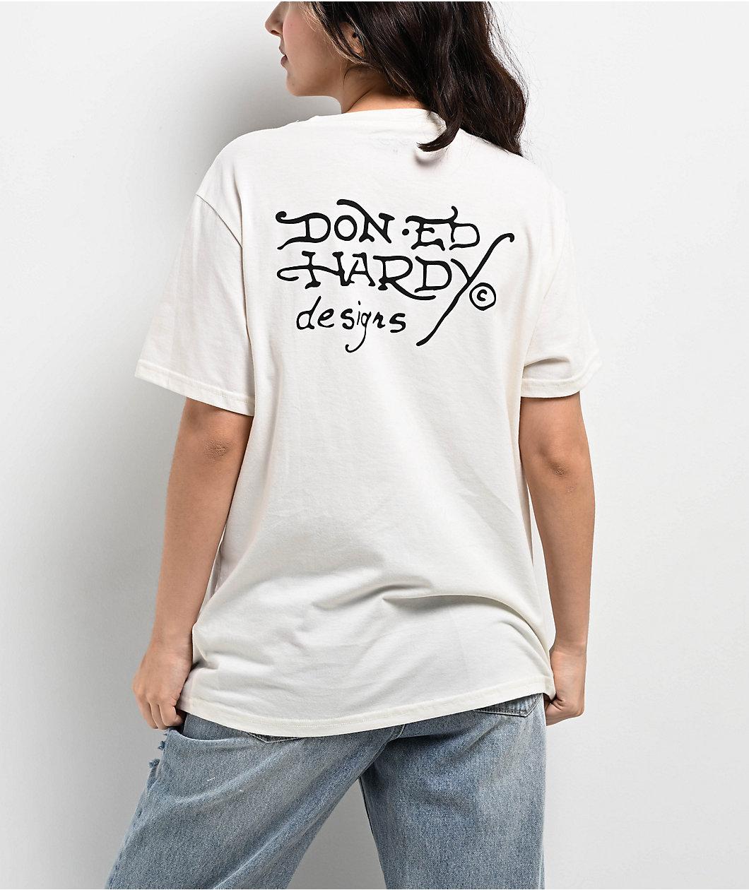 Ed Hardy Cobra Ivory T-Shirt Product Image