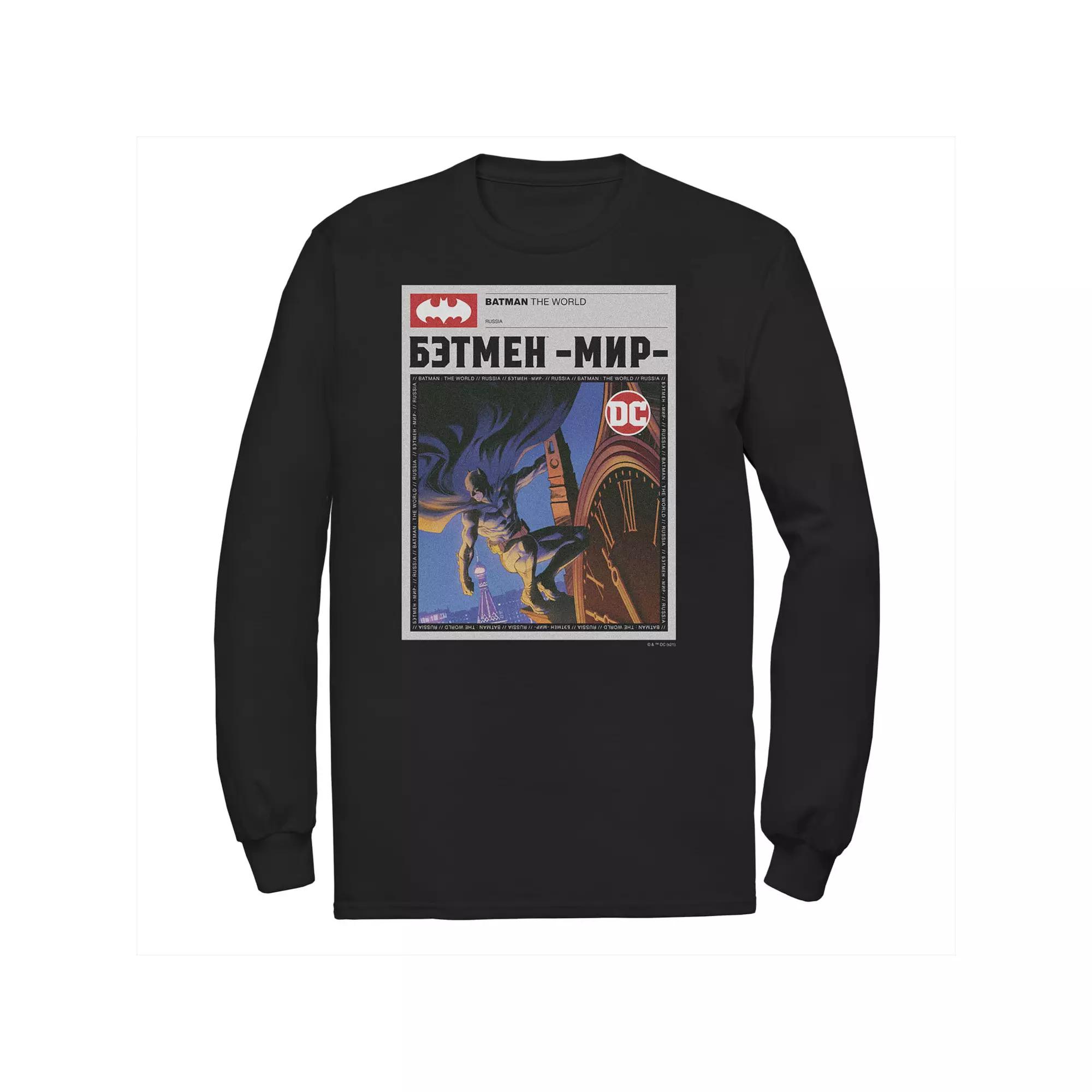 Big & Tall DC Comics Batman: The World News Poster Tee, Men's,  Product Image