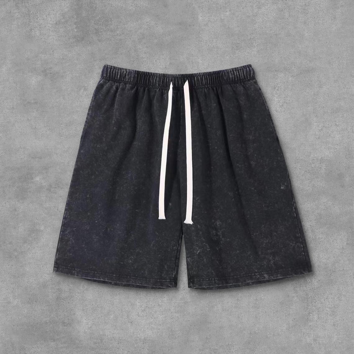 Sopula Men's Essential Vintage Washed 100% Cotton Shorts Product Image