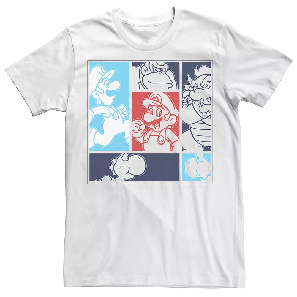 Men's Nintendo Super Mario Group Shot Graphic Tee,  Product Image