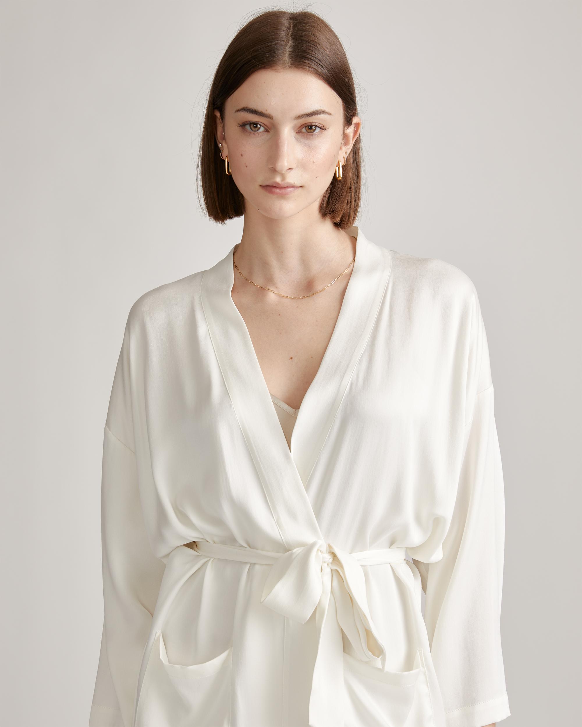 Quince | Women's Robe Mulberry Silk Product Image