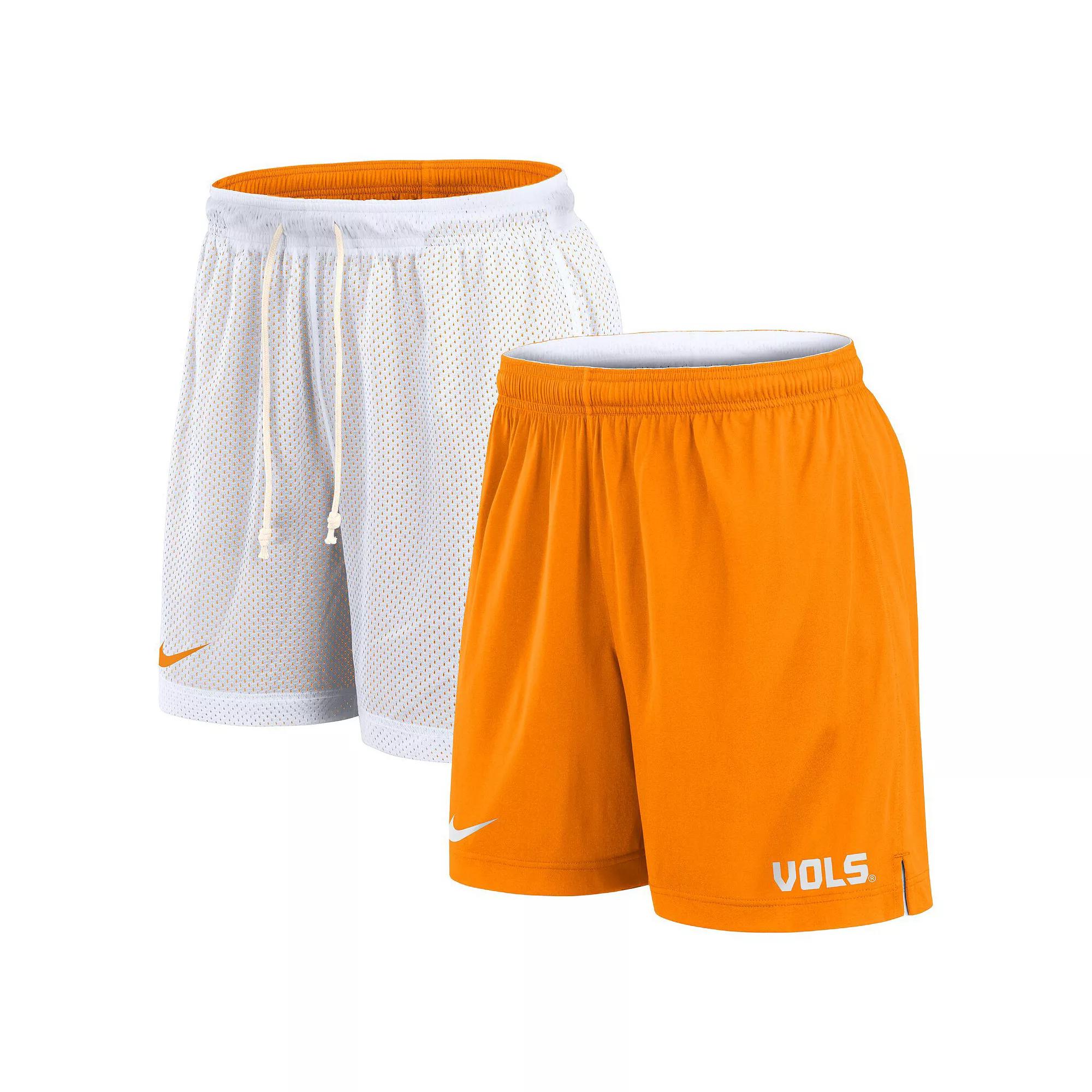 Men's Nike White/Tennessee Orange Tennessee Volunteers Primetime Reversible Performance Shorts,  Product Image