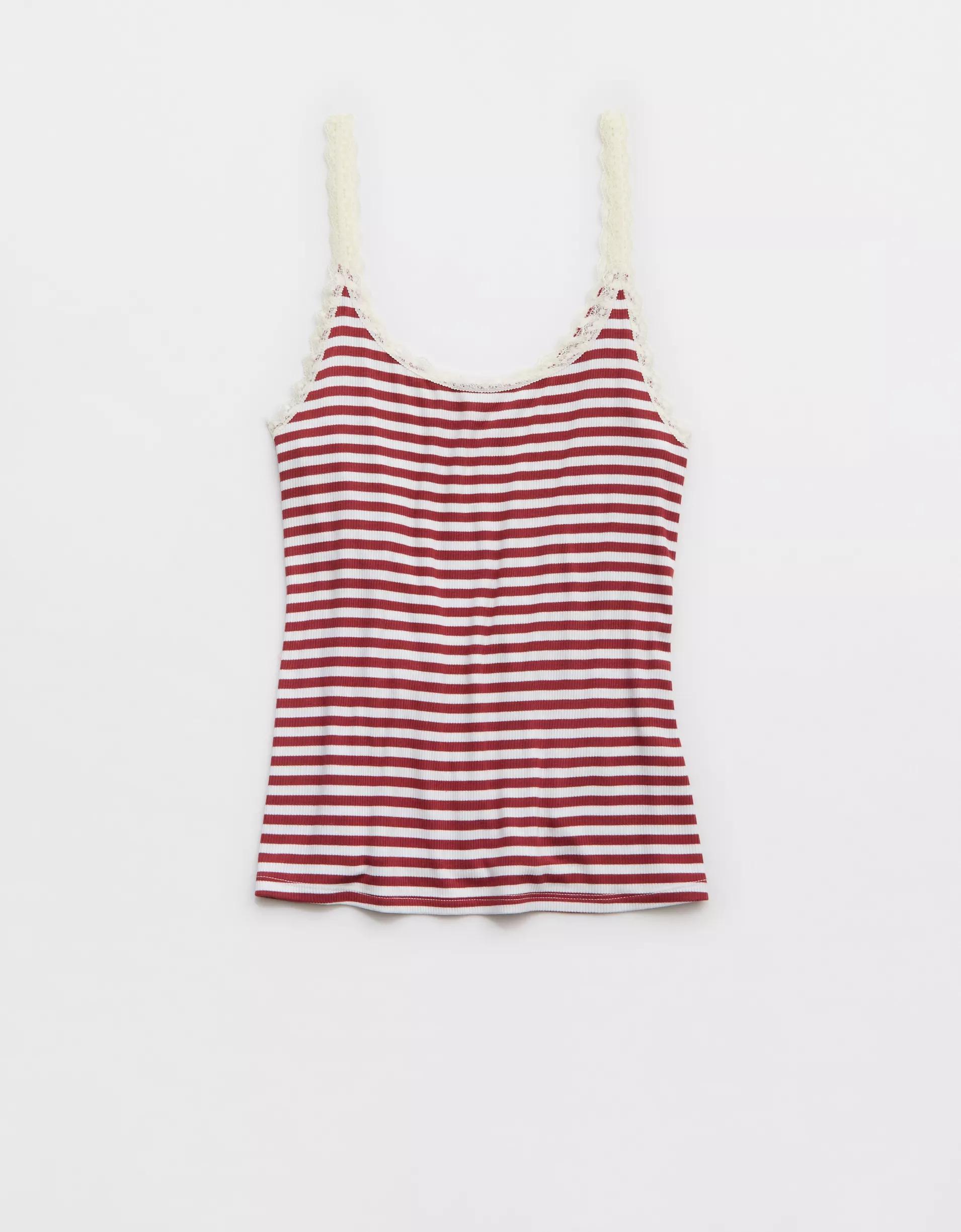 Aerie Real Soft® Lace Trim Tank Product Image