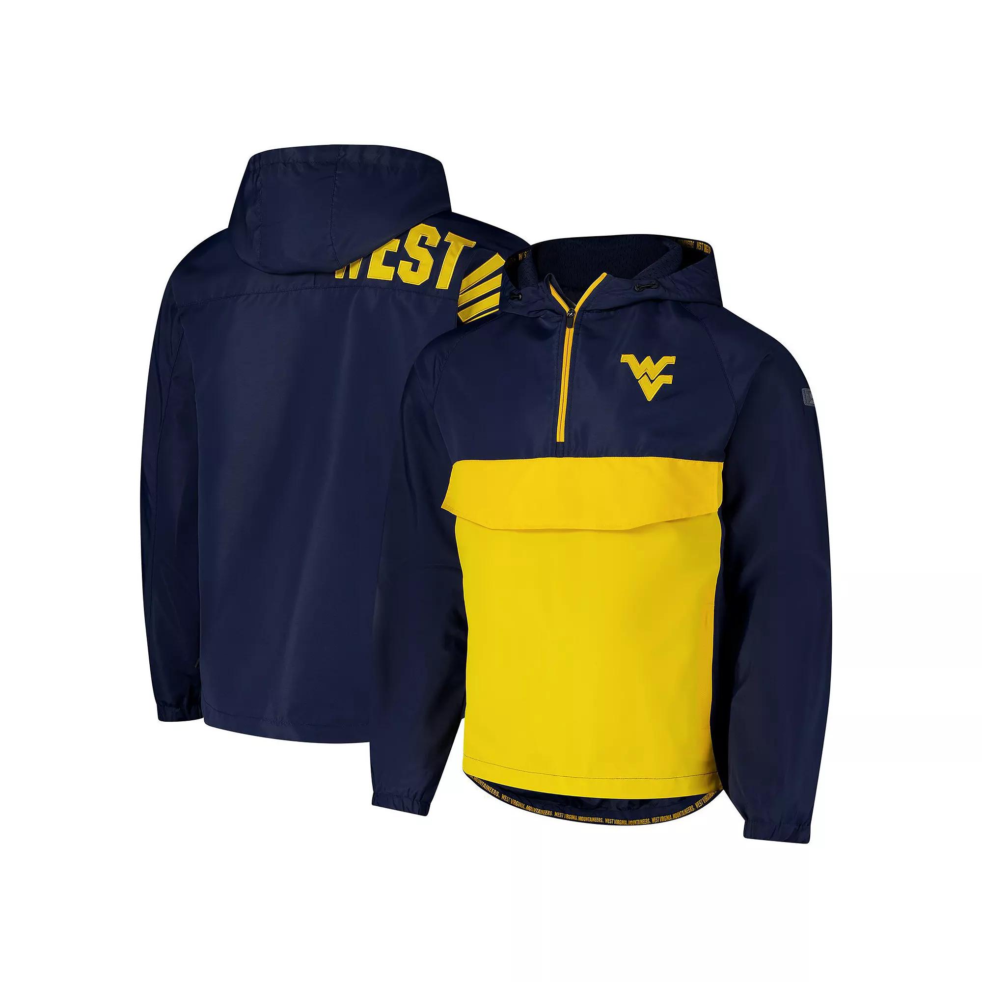 Men's Colosseum  Navy West Virginia Mountaineers Reloaded Anorak Half-Zip Jacket, Size: XL, Blue Product Image