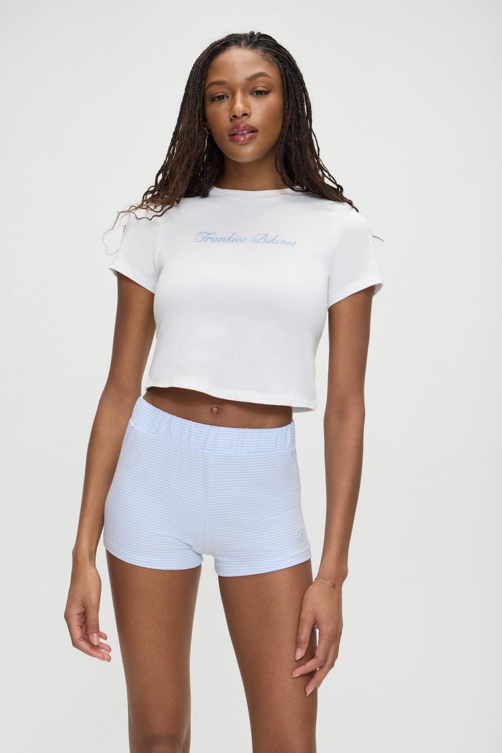 Collins Cropped T Shirt - White Product Image