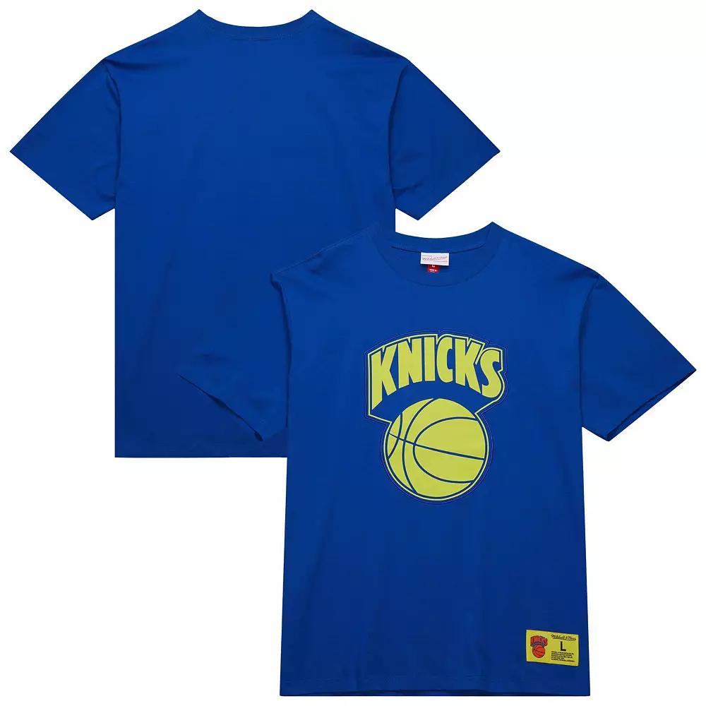 Mens Mitchell & Ness New York Knicks Hardwood Classics Neon Nights Premium T-Shirt Product Image