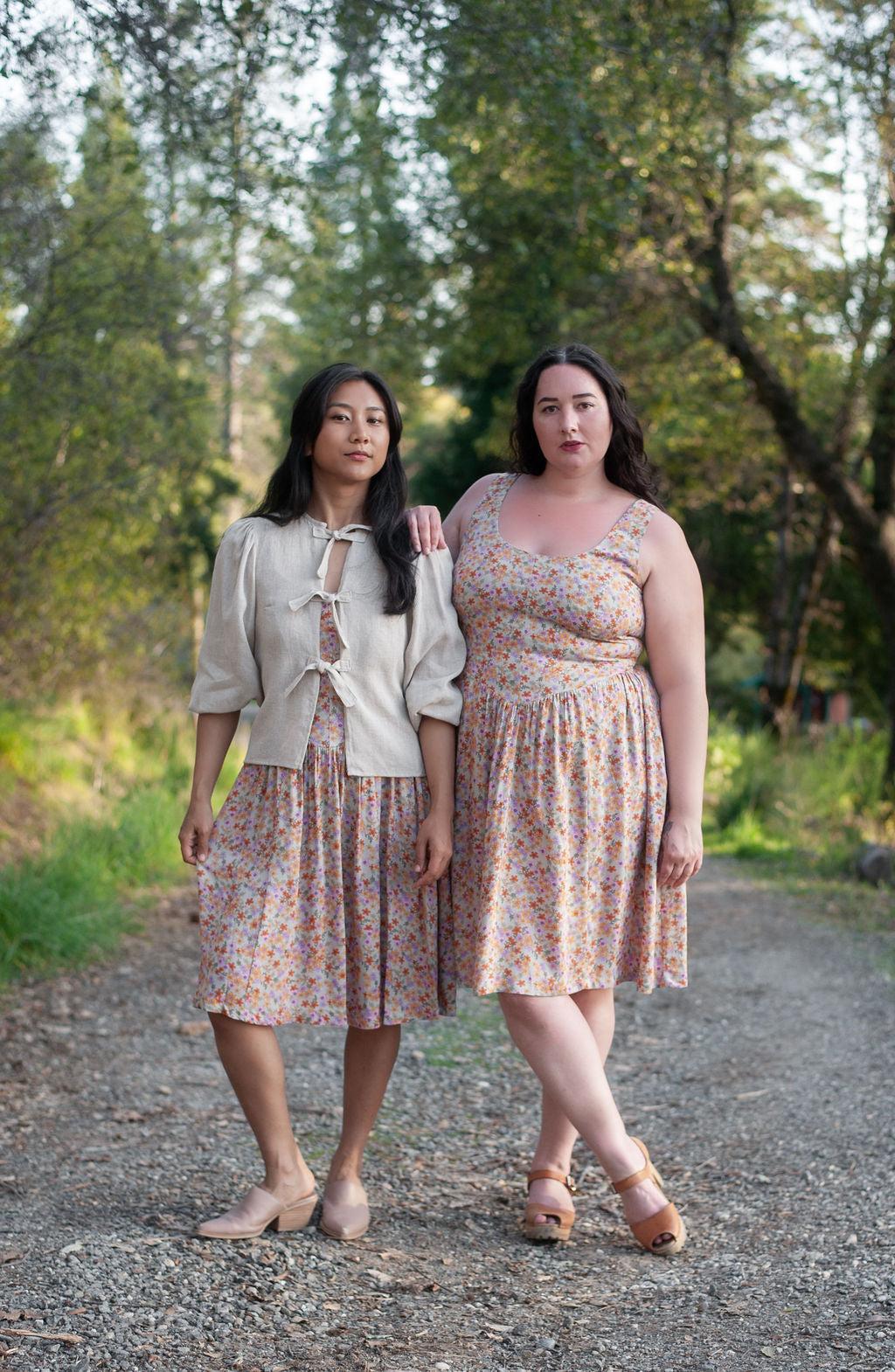 Agnes dress in Oat Linen Product Image