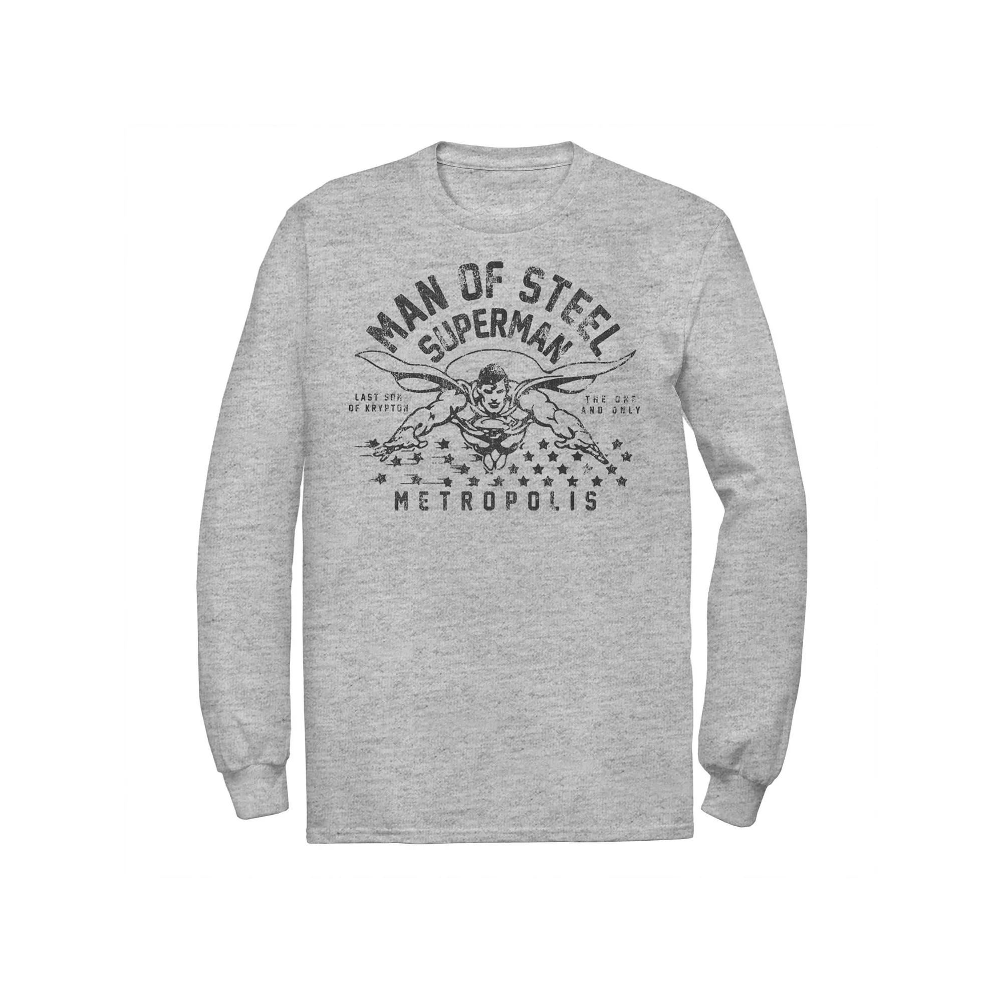 Men's DC Comics Superman Man Of Steel Line Art Portrait Tee,  Product Image