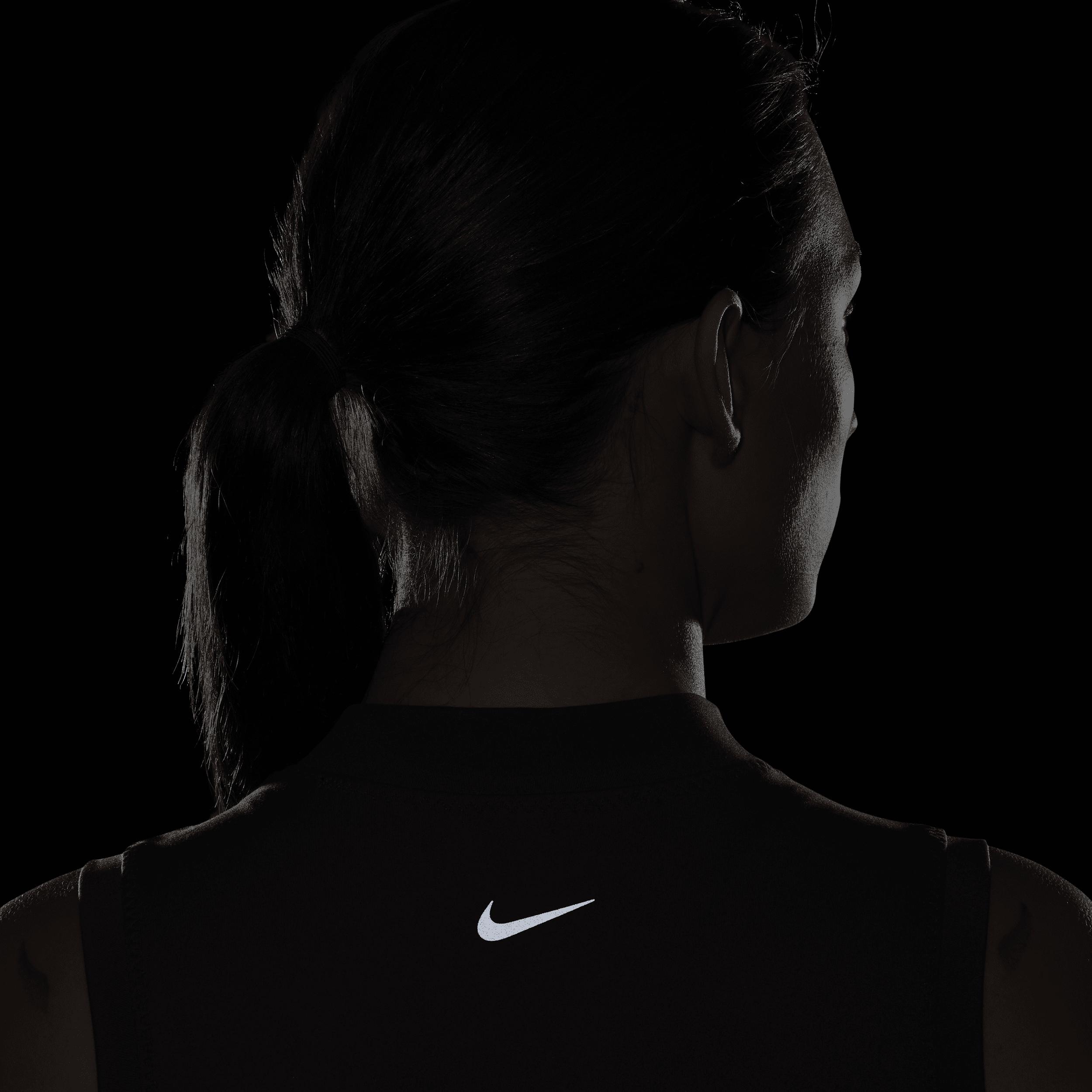 Nike One Fitted Women's Dri-FIT Mock-Neck Cropped Tank Top Product Image