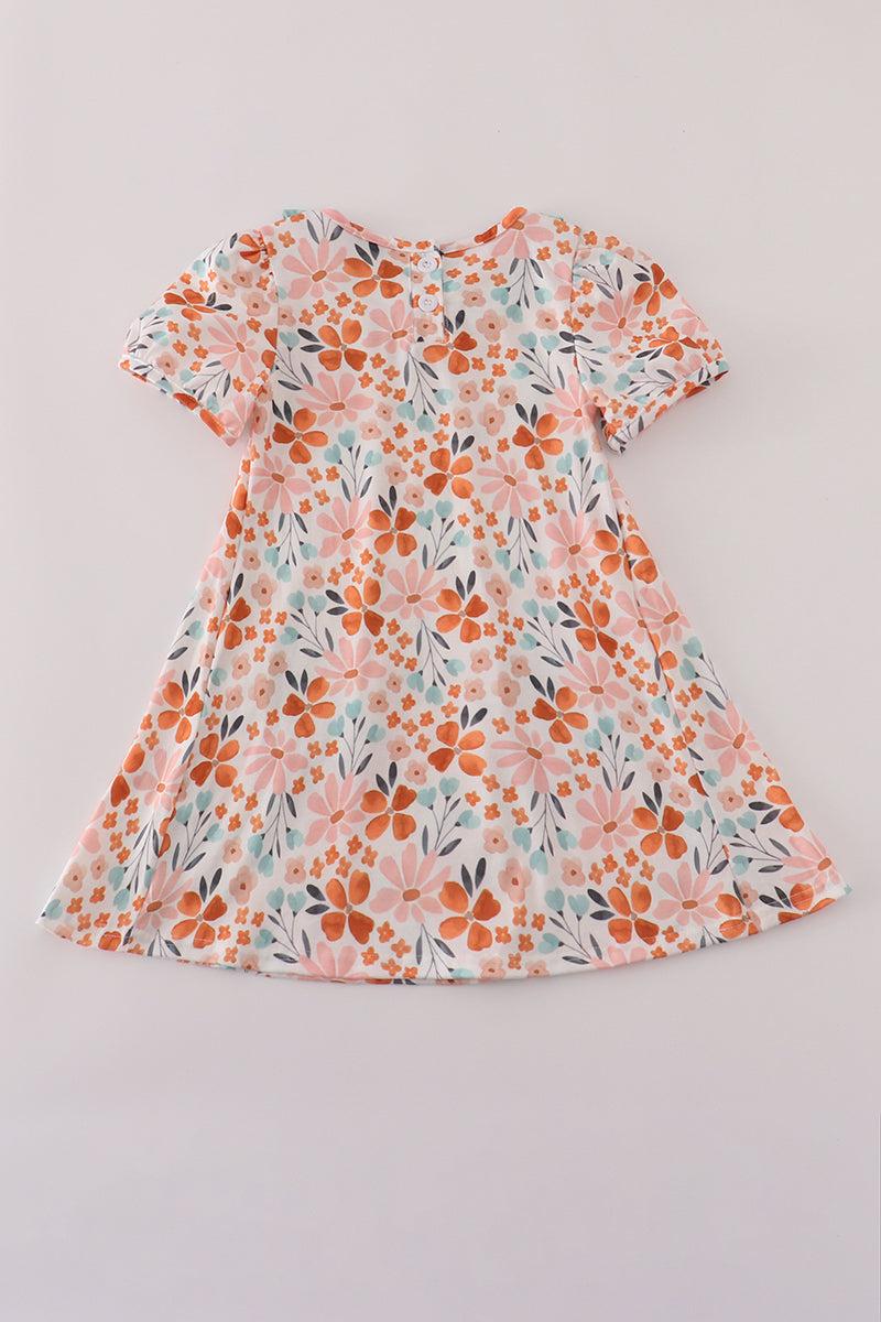 Sage floral ruffle dress Product Image