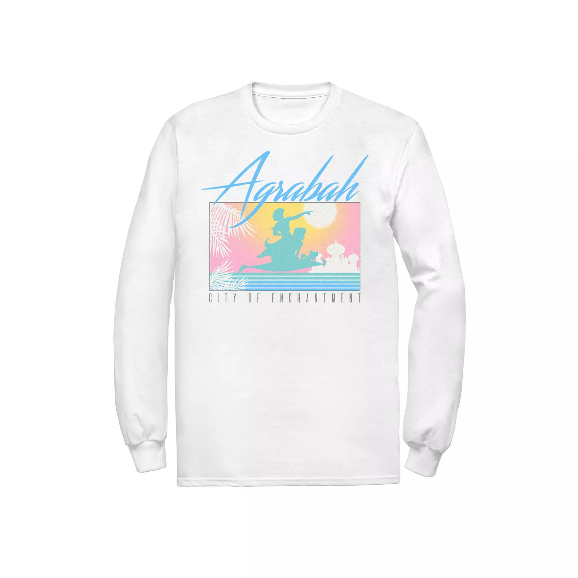 Men's Disney's Aladdin Agrabah City Of Enchantment Tee, Size: XXL, White Product Image