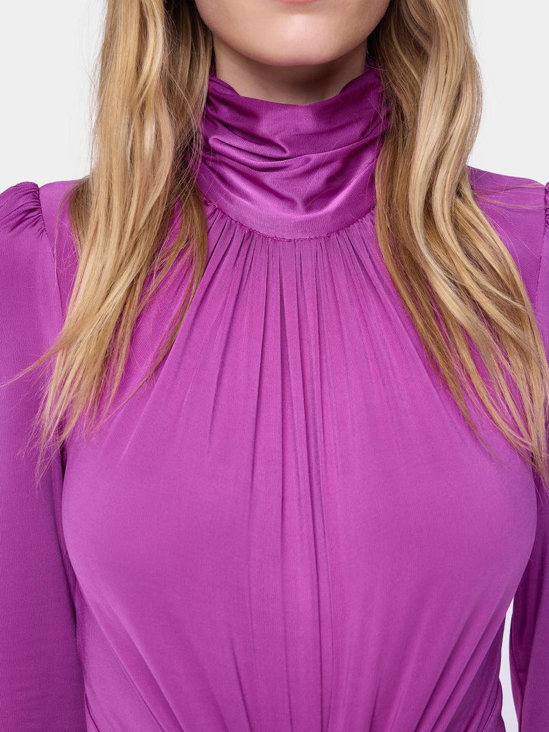 FUCHSIA LONG DRESS IN JERSEY Product Image