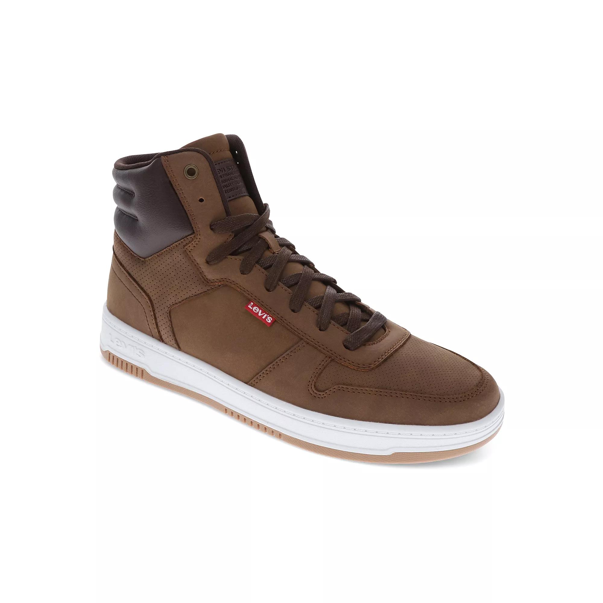 Levi's® Drive HI Men's High Top Sneakers, Size: 9, Brown Product Image