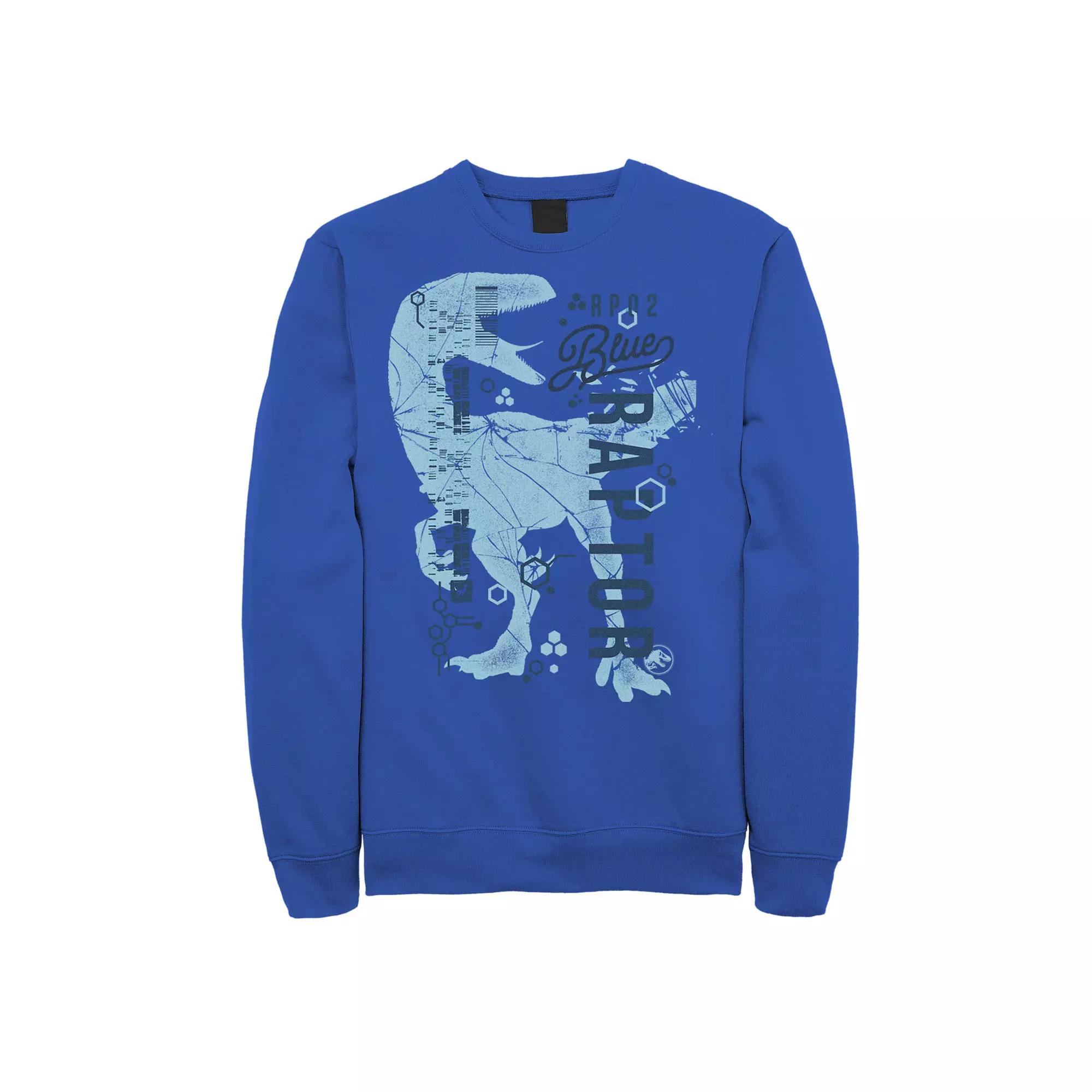 Men's Jurassic World Raptor DNA Code Sweatshirt,  Product Image