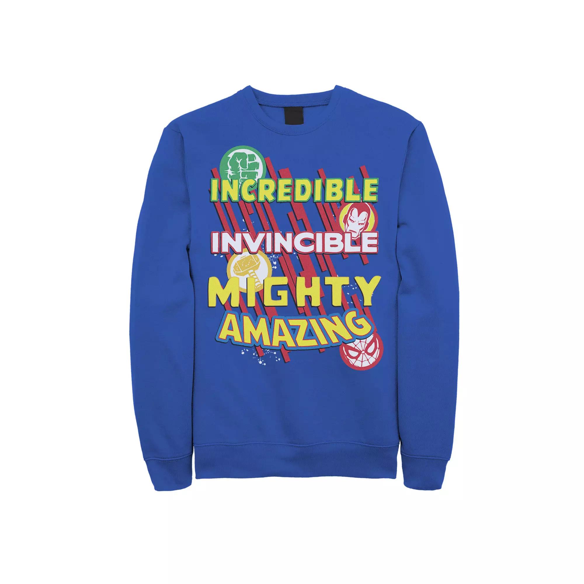 Men's Marvel Avengers Icons Father's Day Sweatshirt, Size: XXL, Royal Product Image