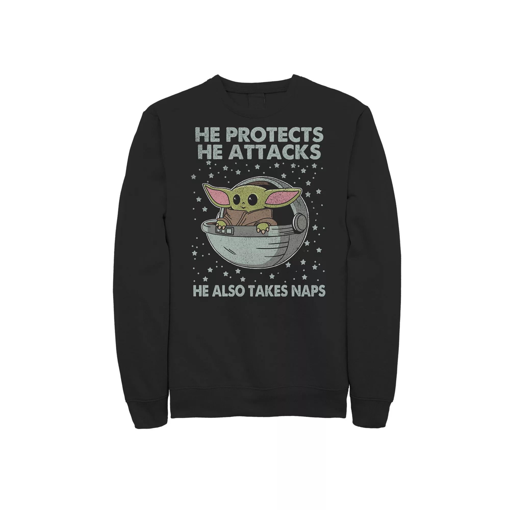 Men's Back to the Future III Sweatshirt, Size: Large, Black Product Image