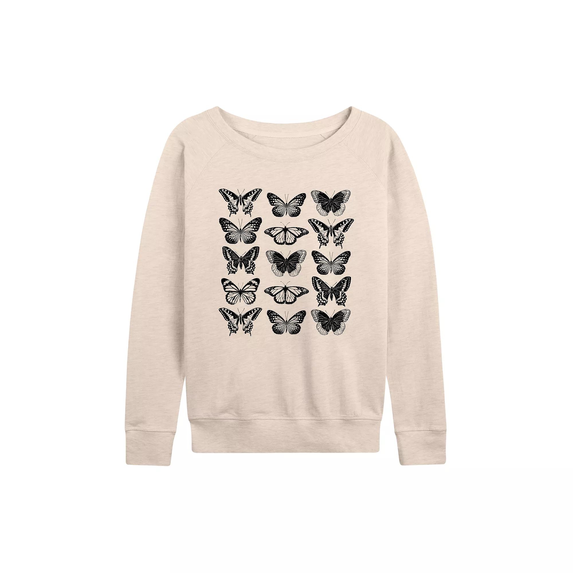 Women's Butterfly Grid French Terry Long Sleeve Tee,  Product Image