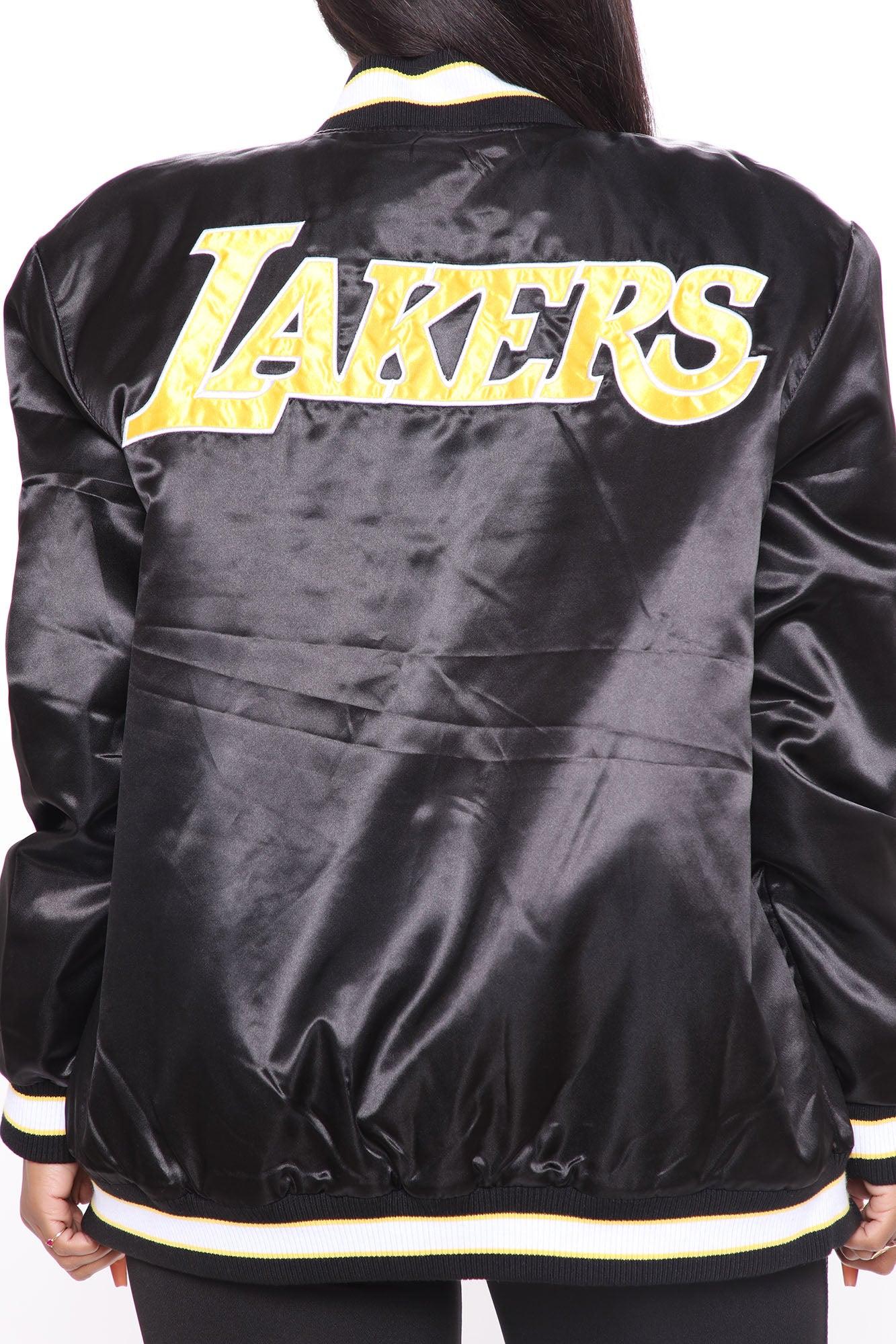 NBA Slam Dunk Lakers Bomber Jacket - Black Female Product Image